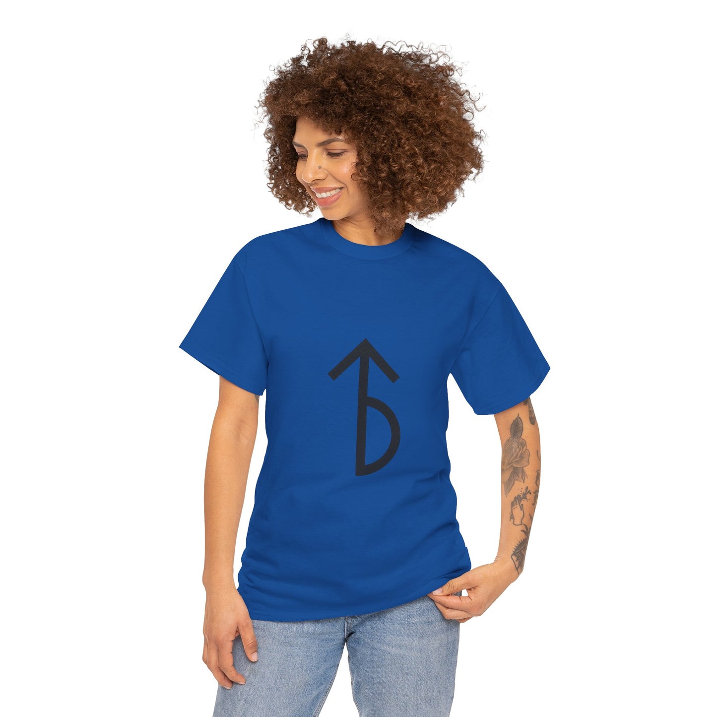 Minimalist Rune Symbol Tee — Believe & Courage