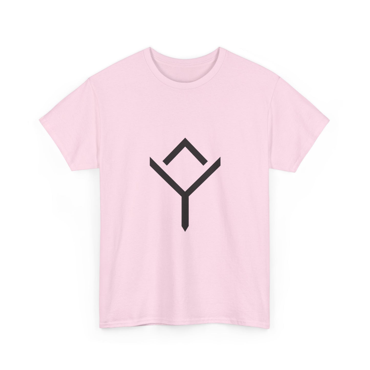 Minimalist Rune Symbol Tee — Positivity & Strength