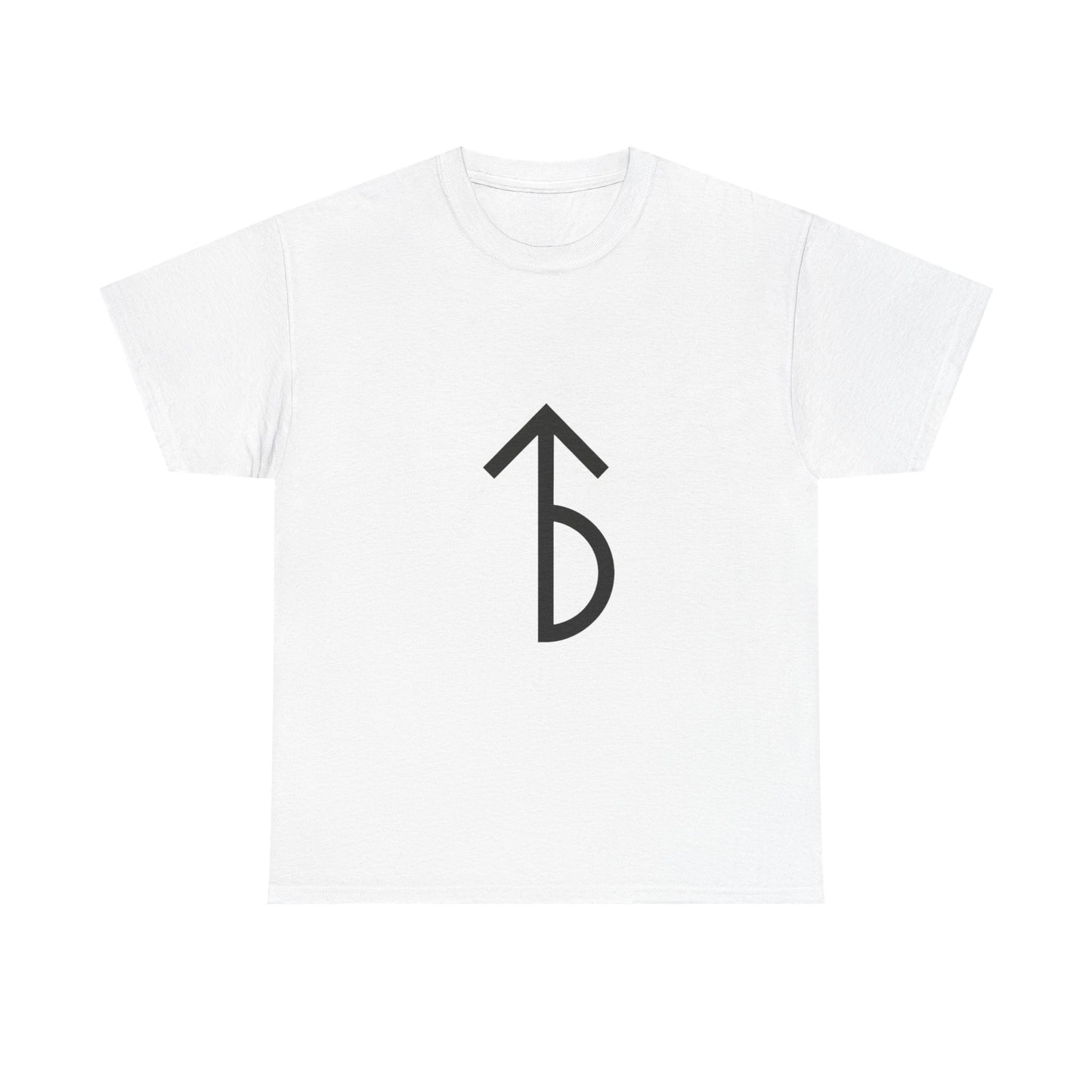 Minimalist Rune Symbol Tee — Believe & Courage