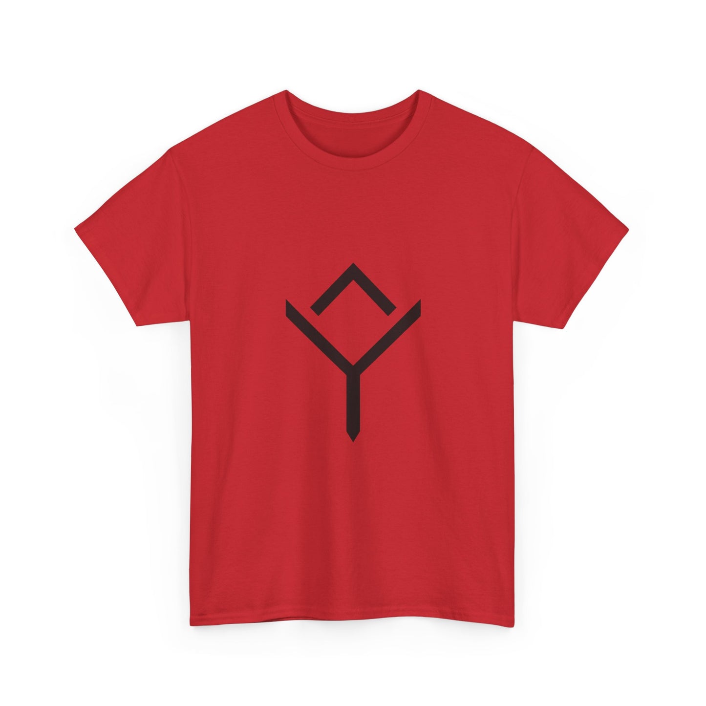 Minimalist Rune Symbol Tee — Positivity & Strength