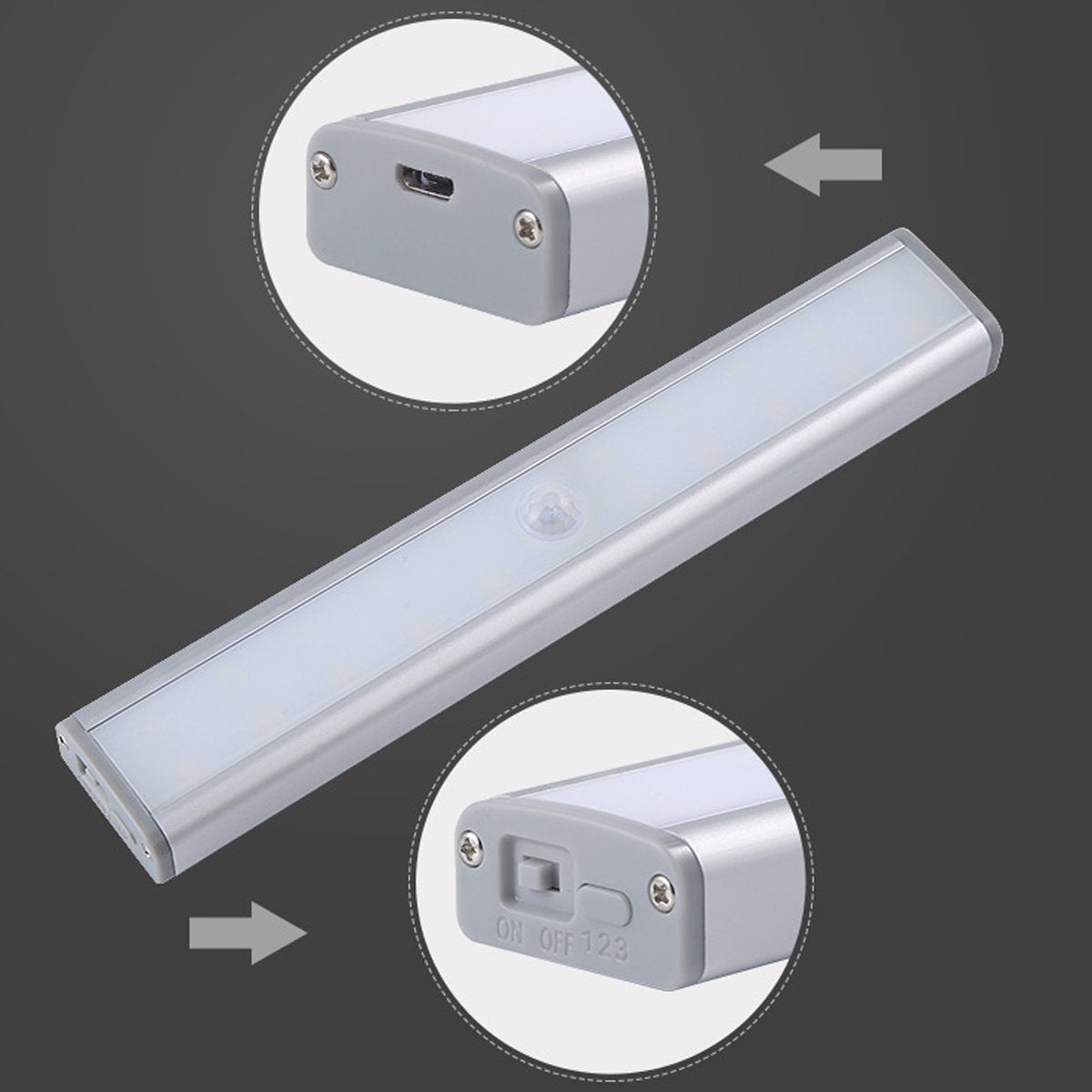 Motion LED Lights Rechargeable Battery