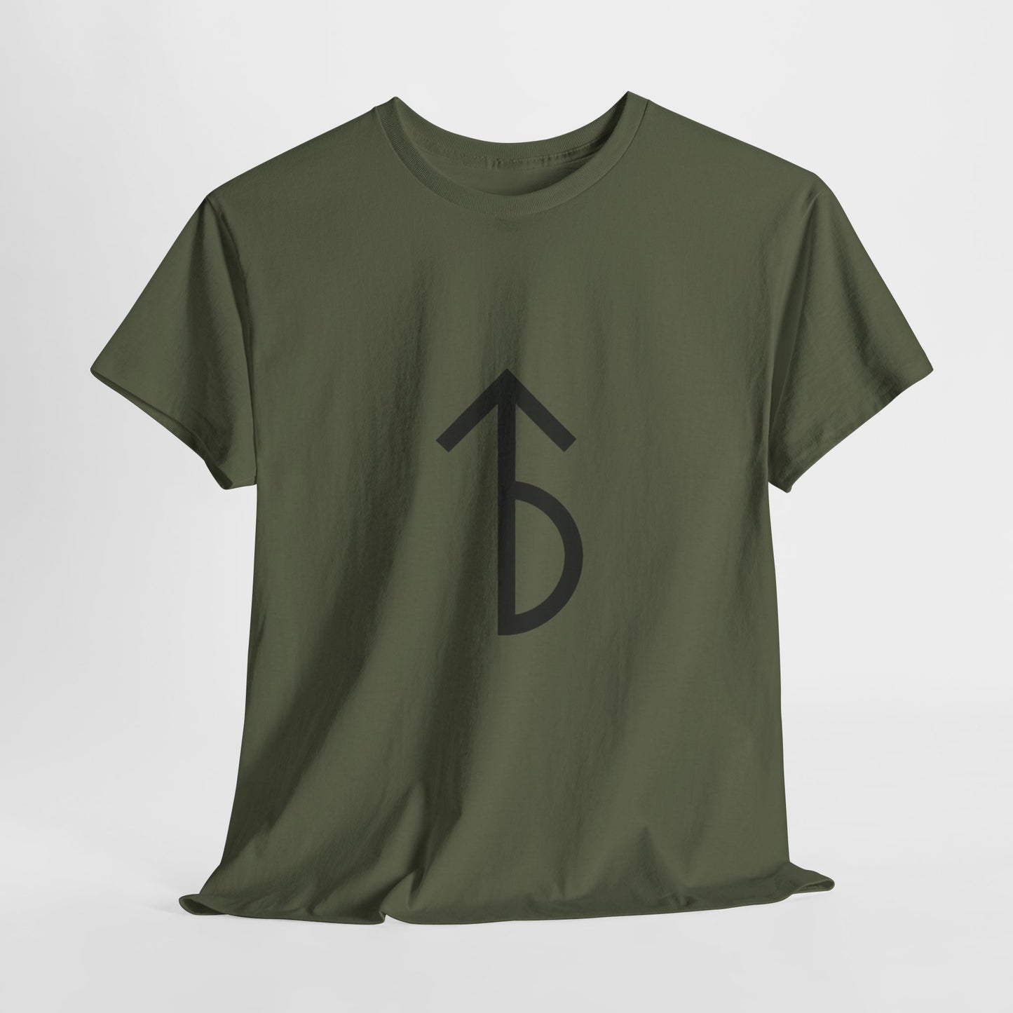 Minimalist Rune Symbol Tee — Believe & Courage