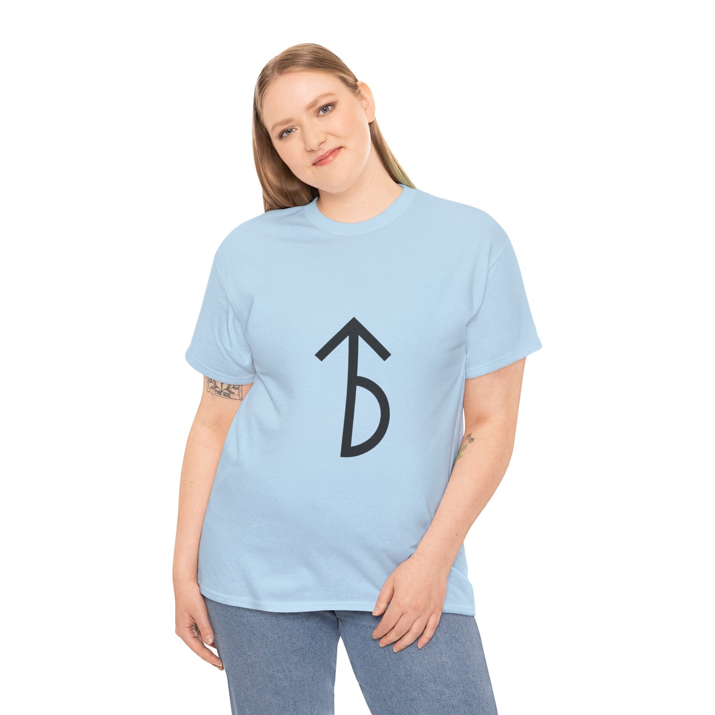 Minimalist Rune Symbol Tee — Believe & Courage