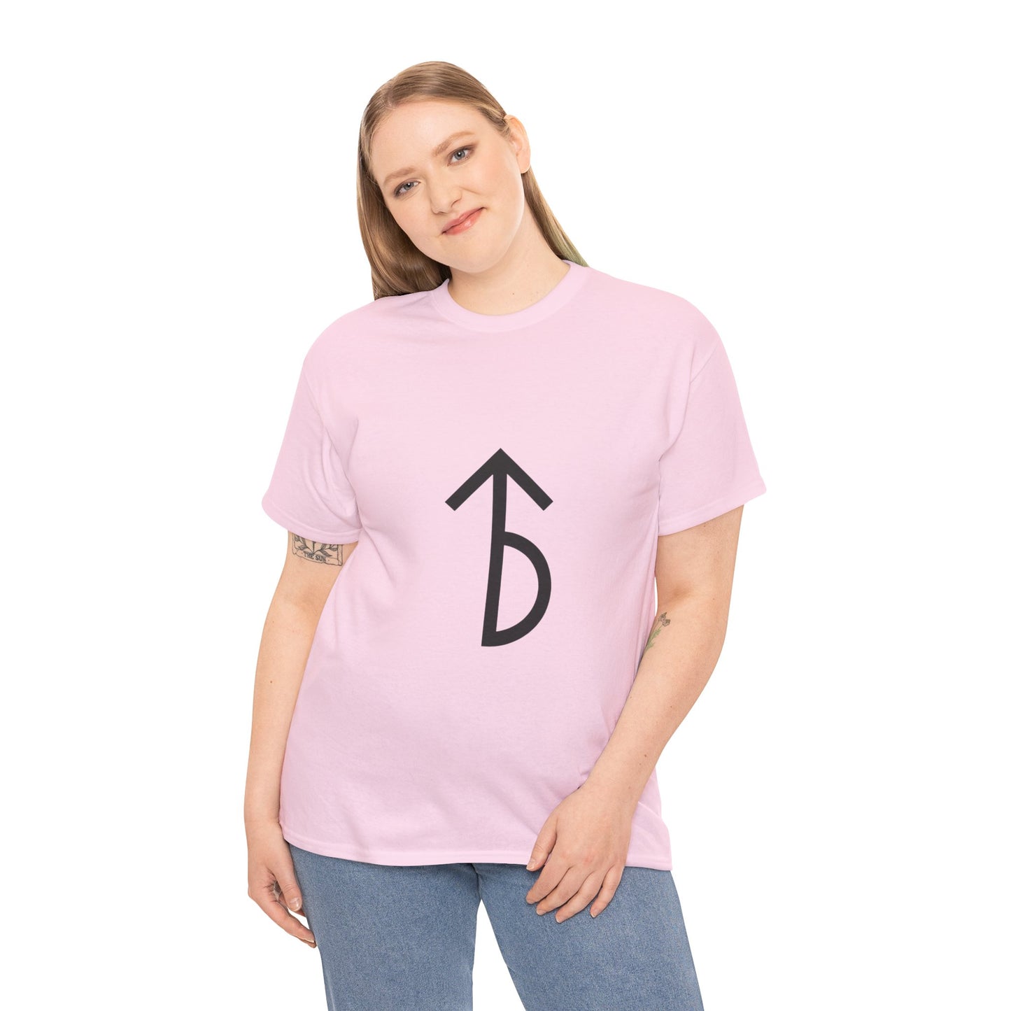 Minimalist Rune Symbol Tee — Believe & Courage
