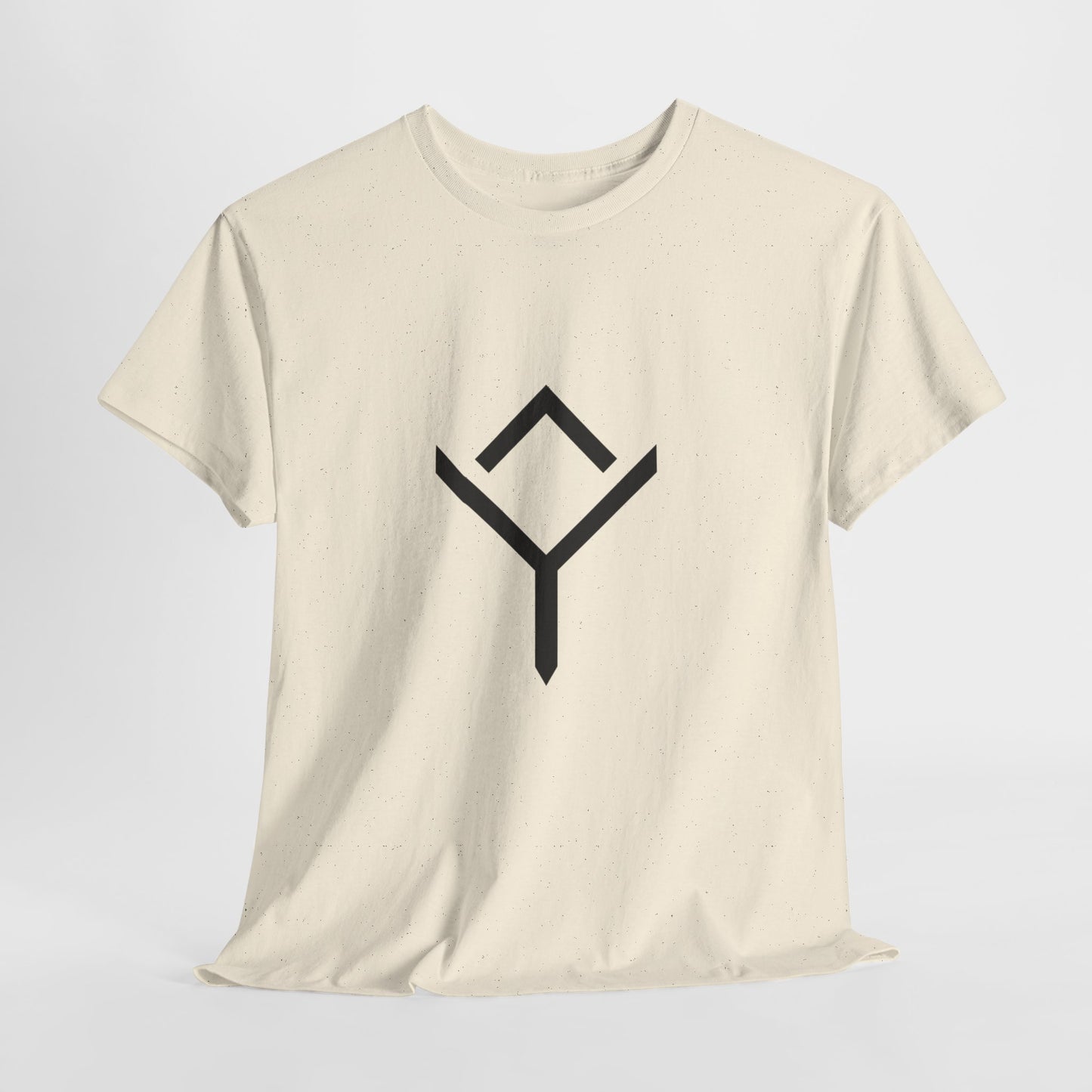 Minimalist Rune Symbol Tee — Positivity & Strength