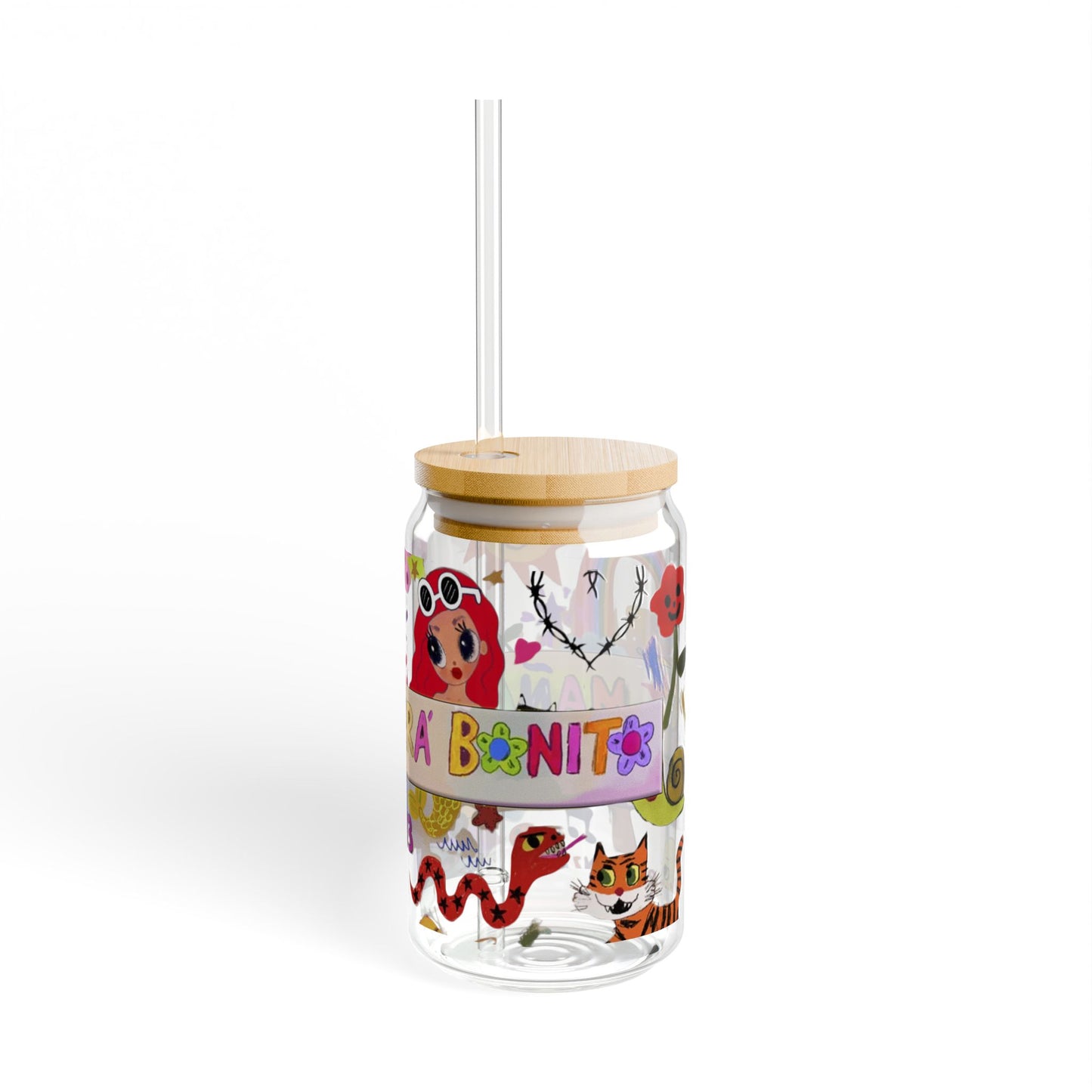 Whimsical Sipper Glass, Karol G (Manana Sera Bonito) Drinkware