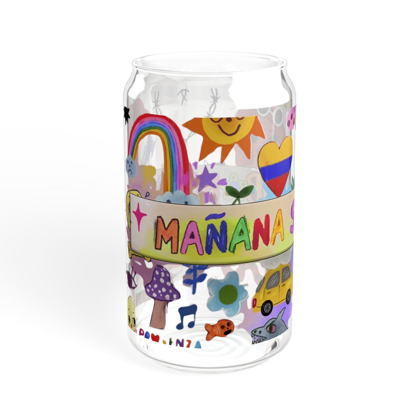Whimsical Sipper Glass, Karol G (Manana Sera Bonito) Drinkware