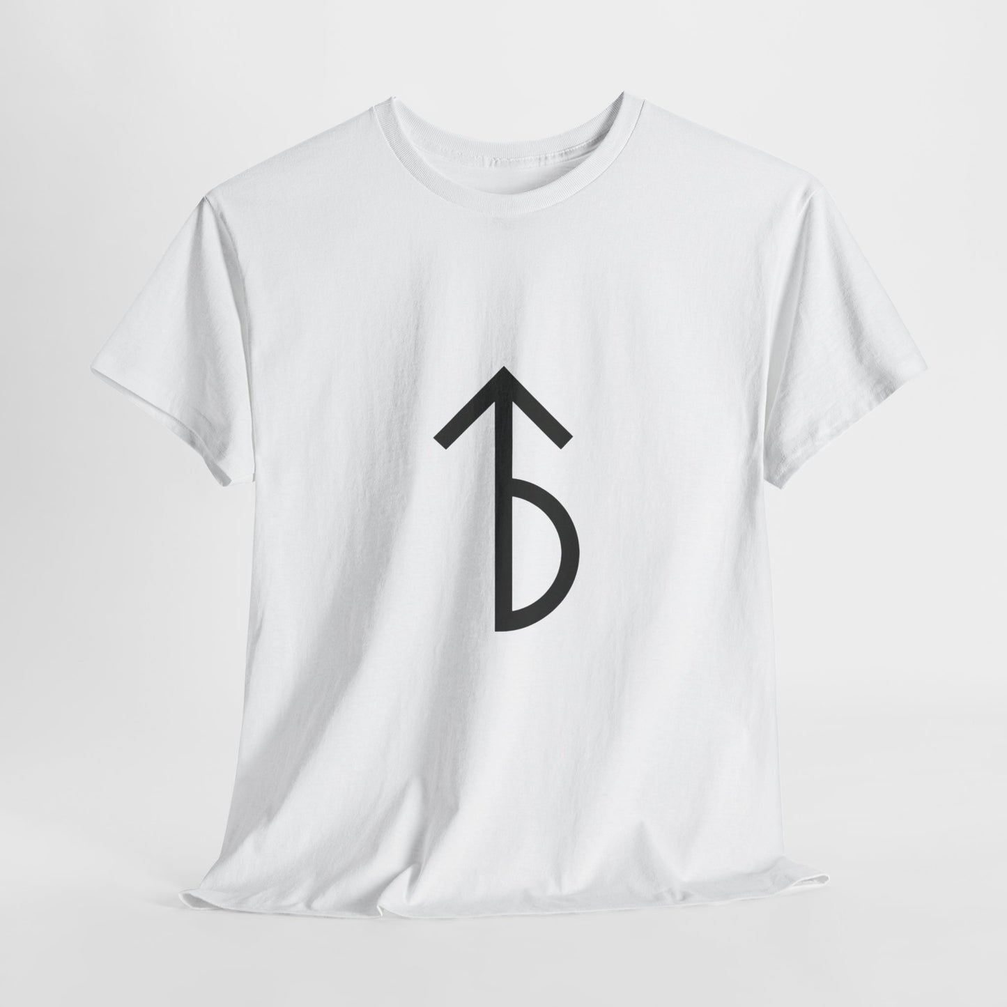 Minimalist Rune Symbol Tee — Believe & Courage