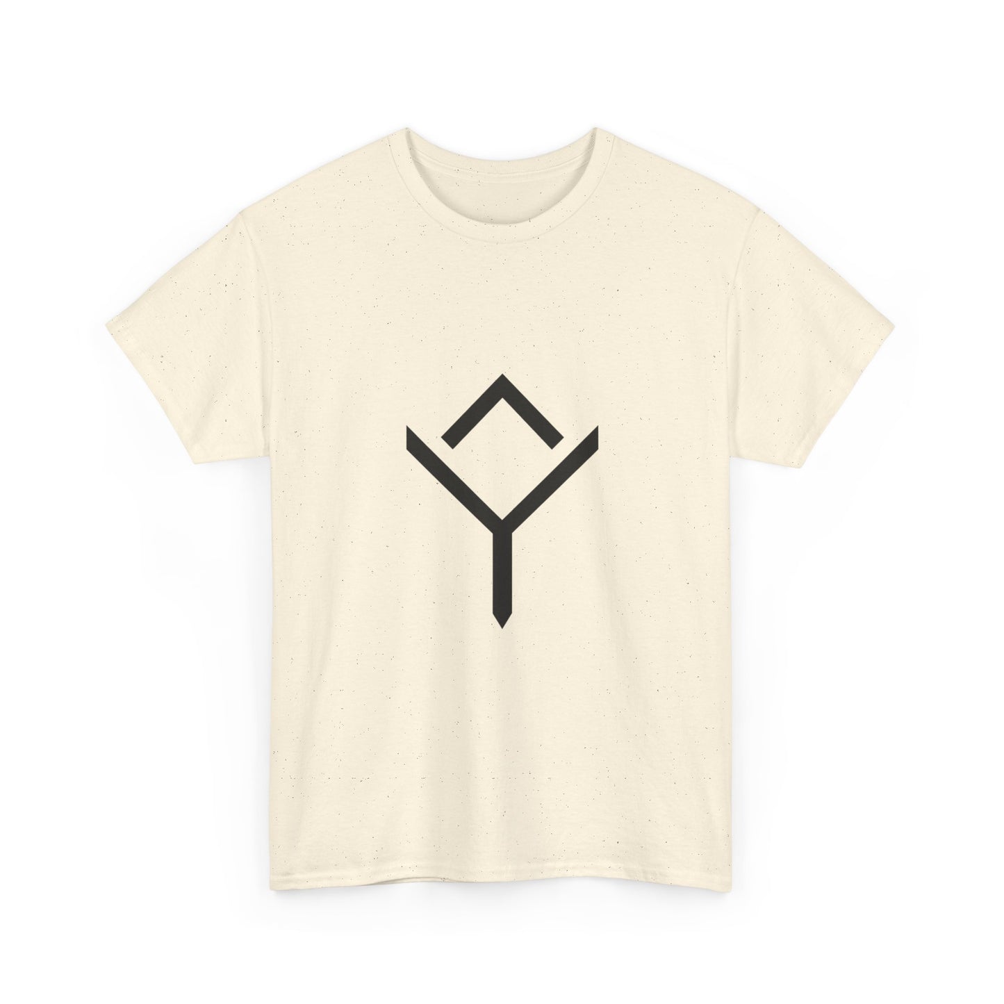Minimalist Rune Symbol Tee — Positivity & Strength