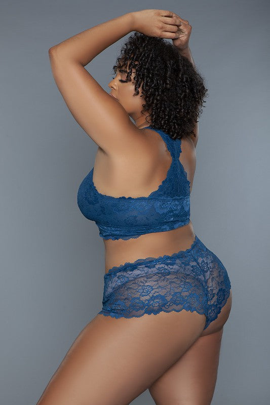 Conjunto de camisola Cindy azul marino profundo
