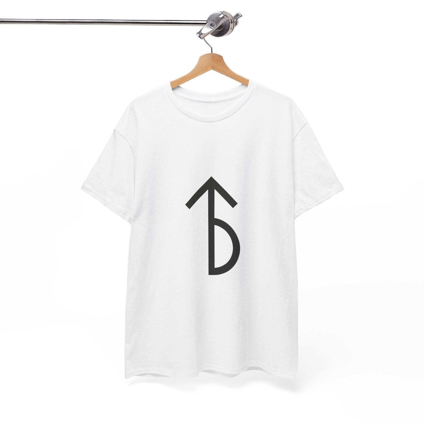 Minimalist Rune Symbol Tee — Believe & Courage