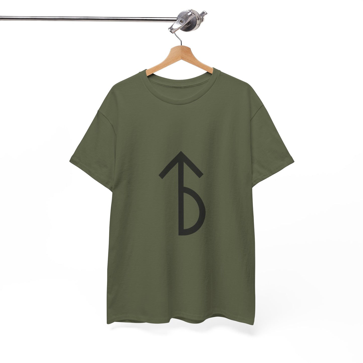 Minimalist Rune Symbol Tee — Believe & Courage