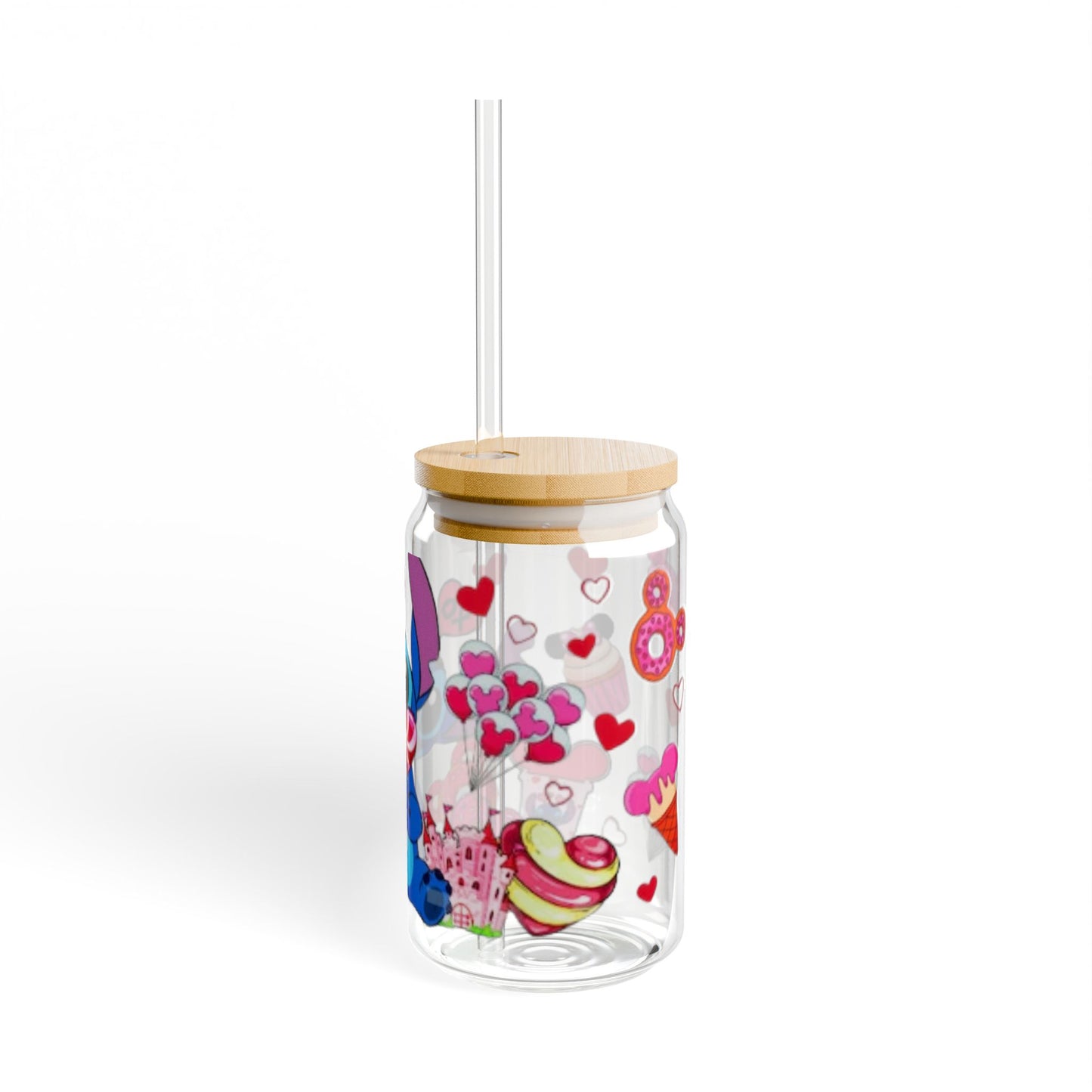 Whimsical Sipper Glass, Lilo & Stitch Drinkware