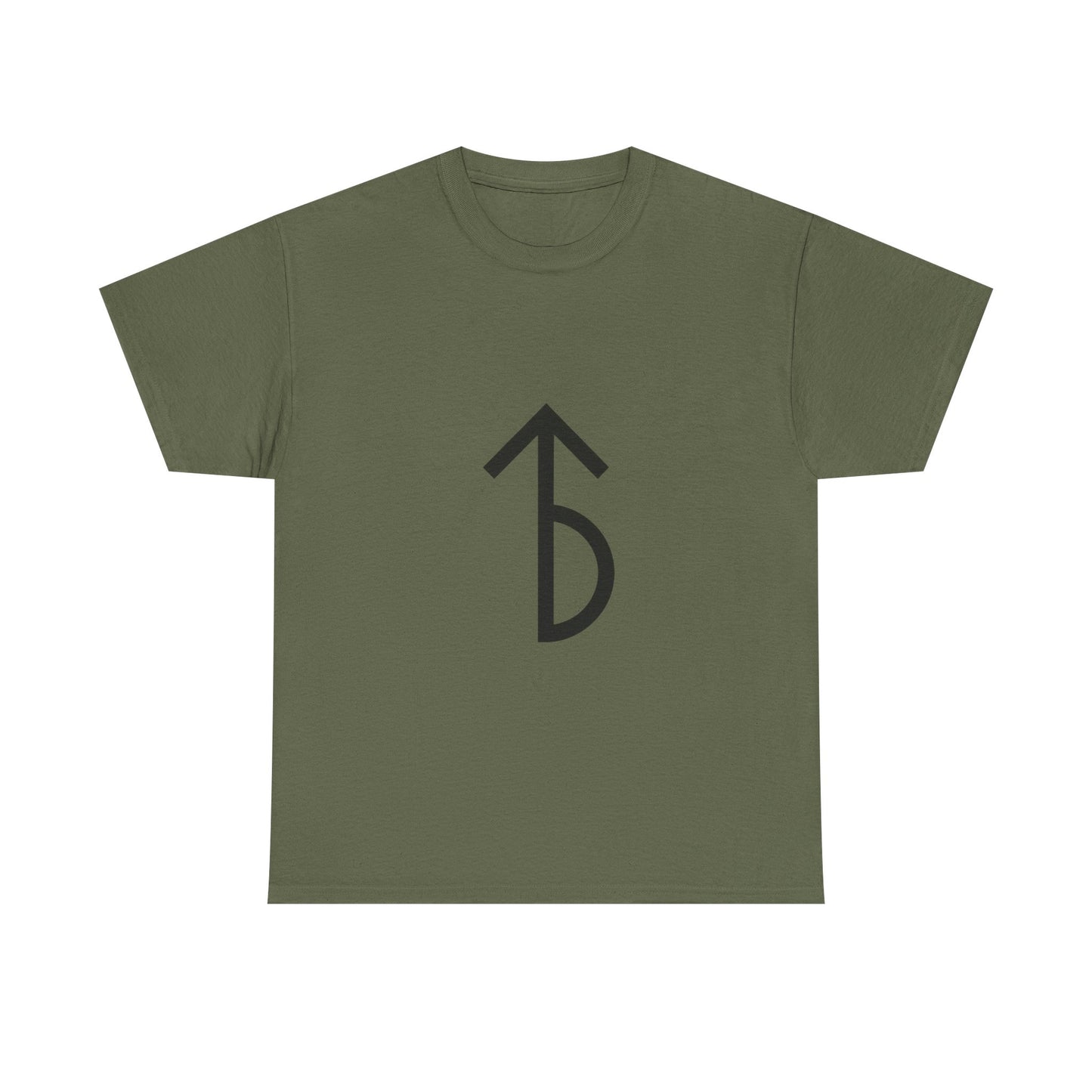 Minimalist Rune Symbol Tee — Believe & Courage