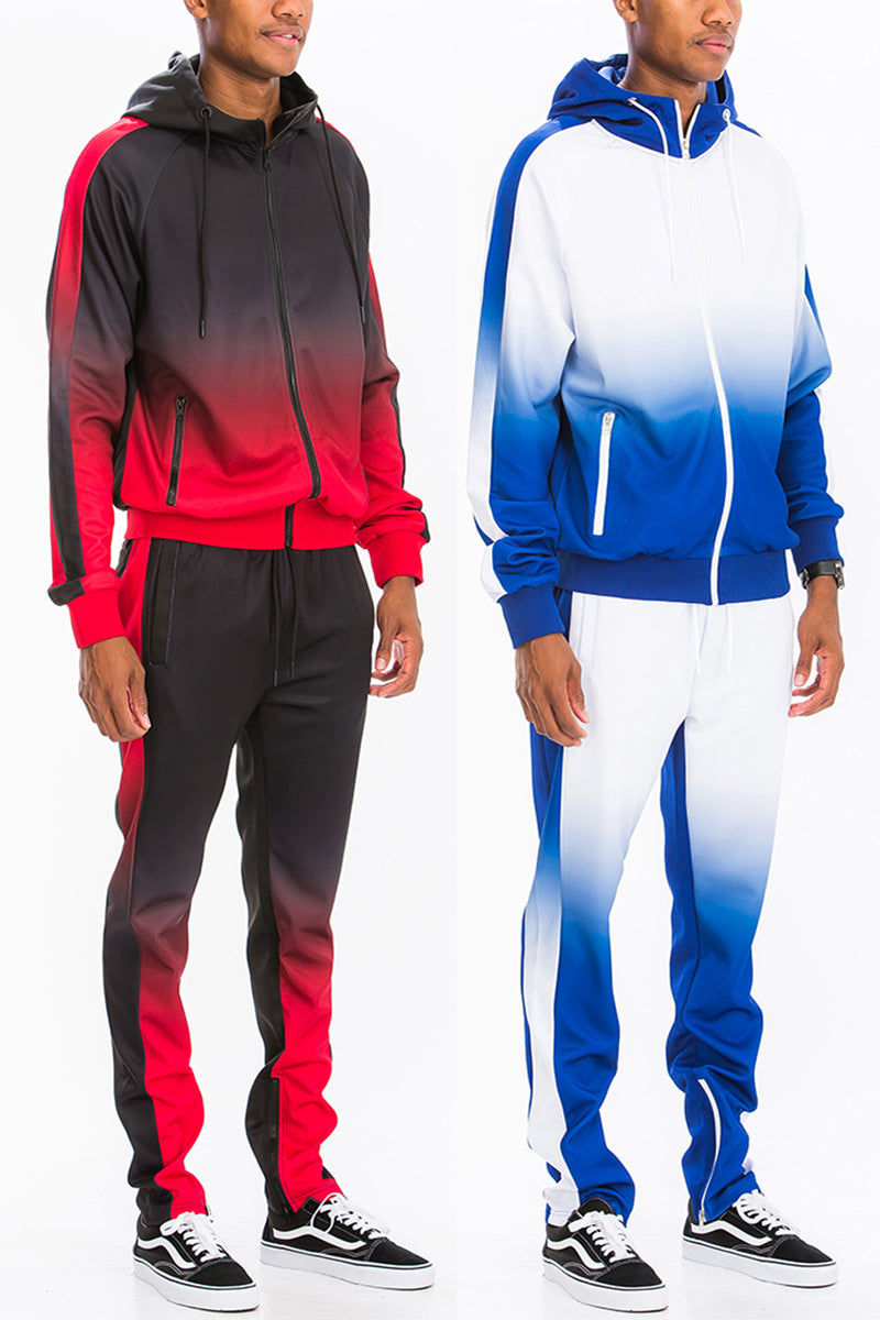 Ombre Hooded Tracksuit Set