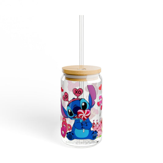 Whimsical Sipper Glass, Lilo & Stitch Drinkware