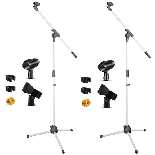 5Core Tripod Mic Stand 2Pcs Adjustable Holder Floor Microphone Boom