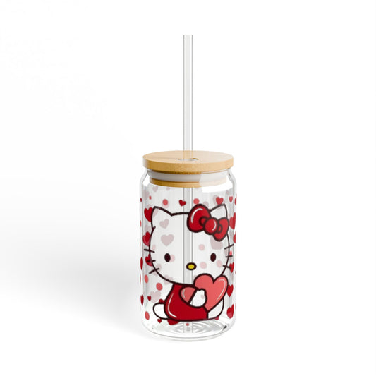 Whimsical Sipper Glass, Hello Kitty Drinkware