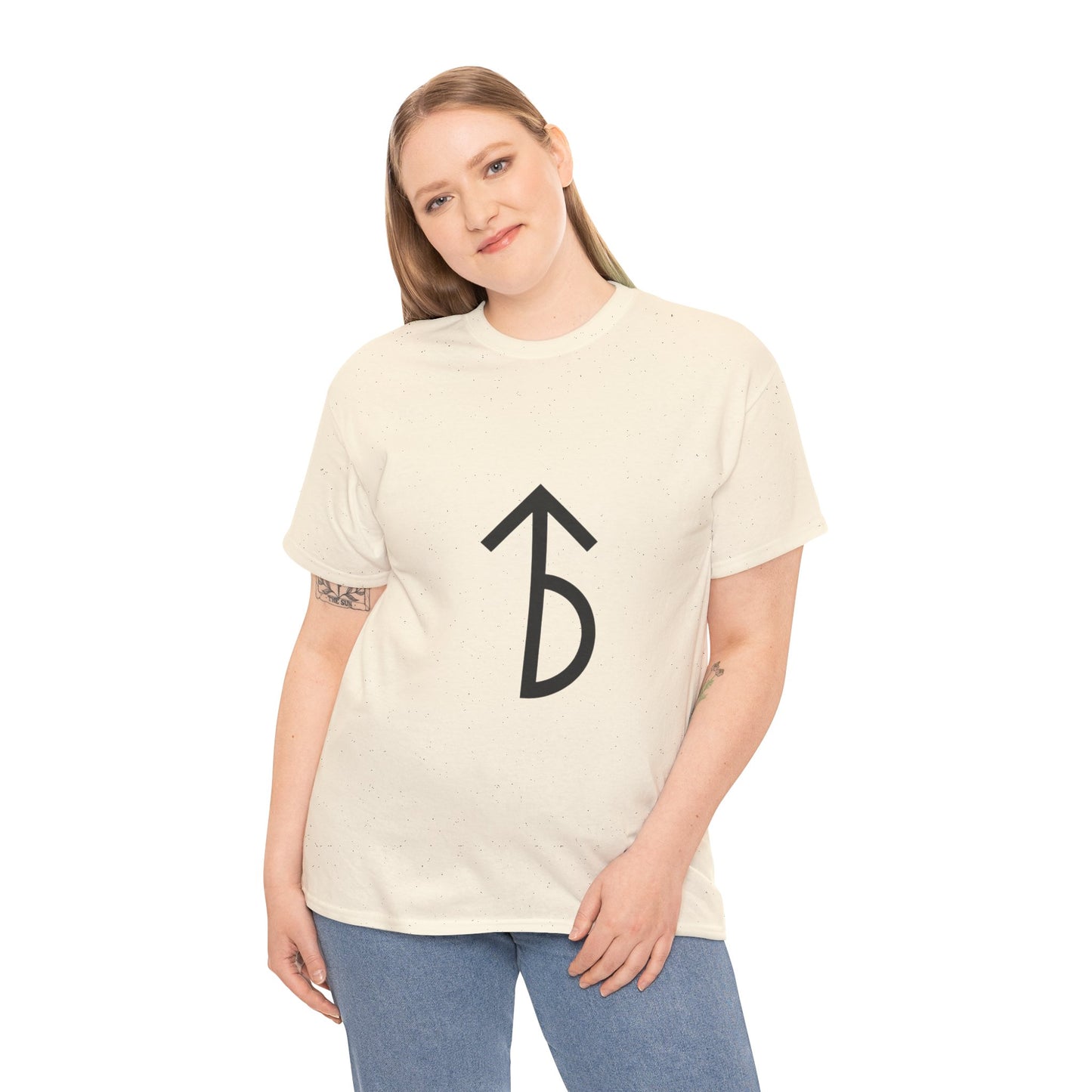 Minimalist Rune Symbol Tee — Believe & Courage