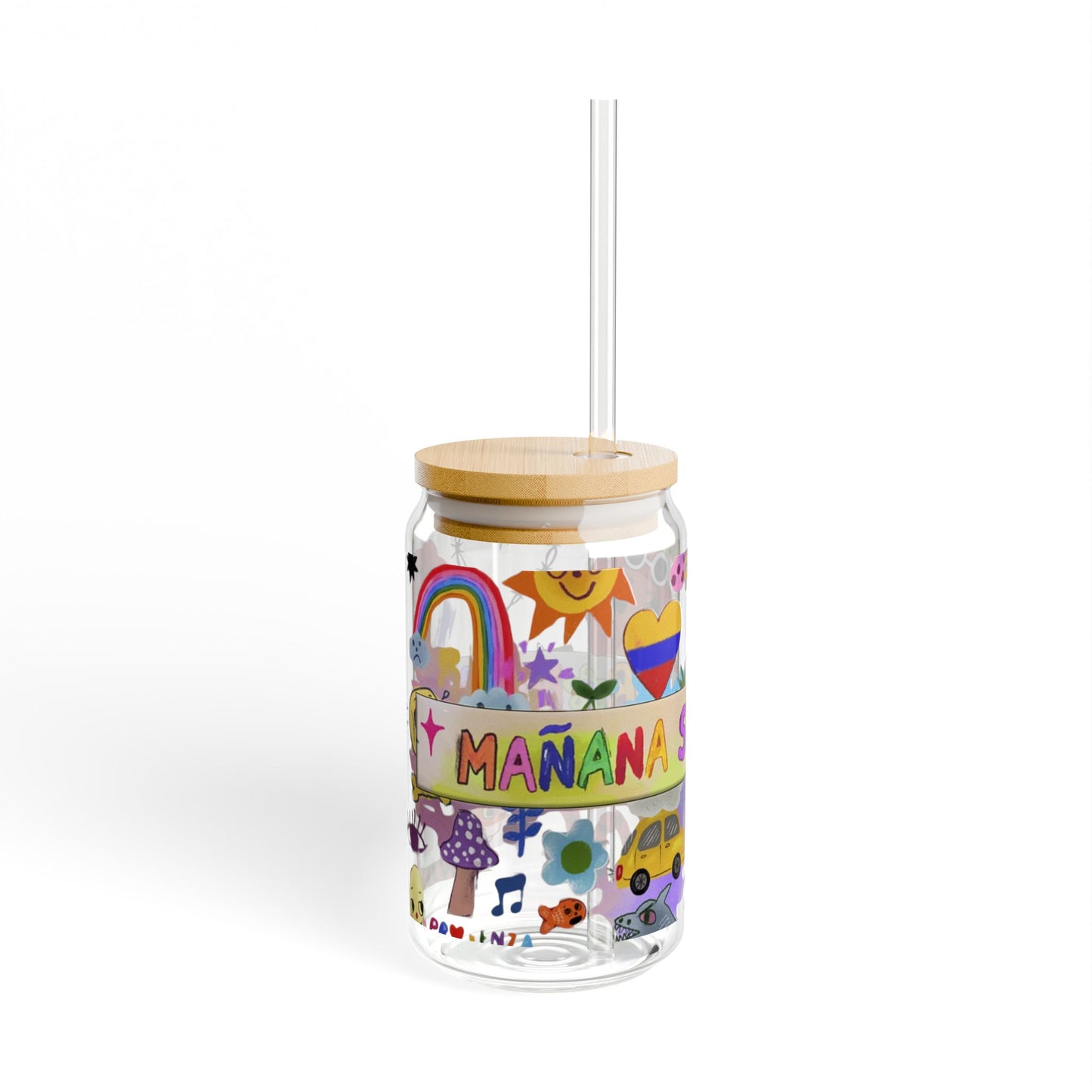 Whimsical Sipper Glass, Karol G (Manana Sera Bonito) Drinkware