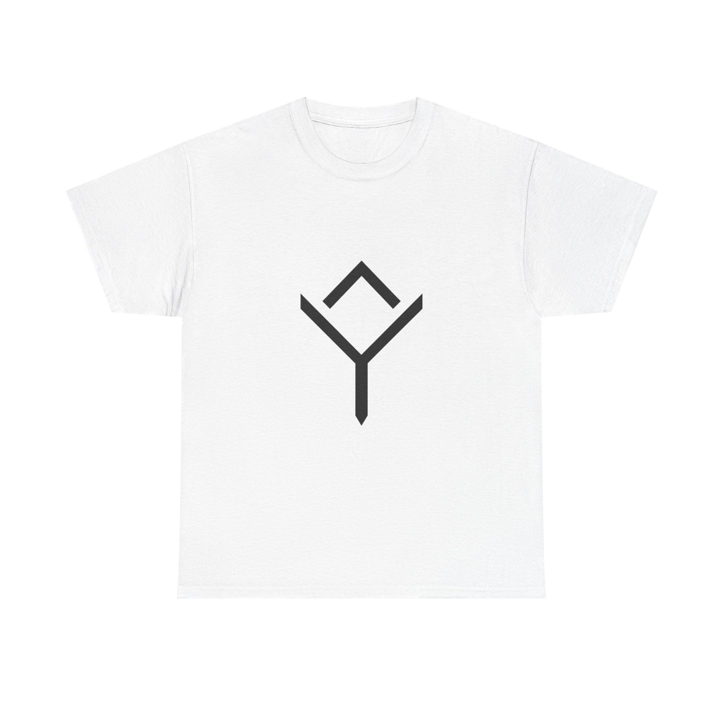 Minimalist Rune Symbol Tee — Positivity & Strength