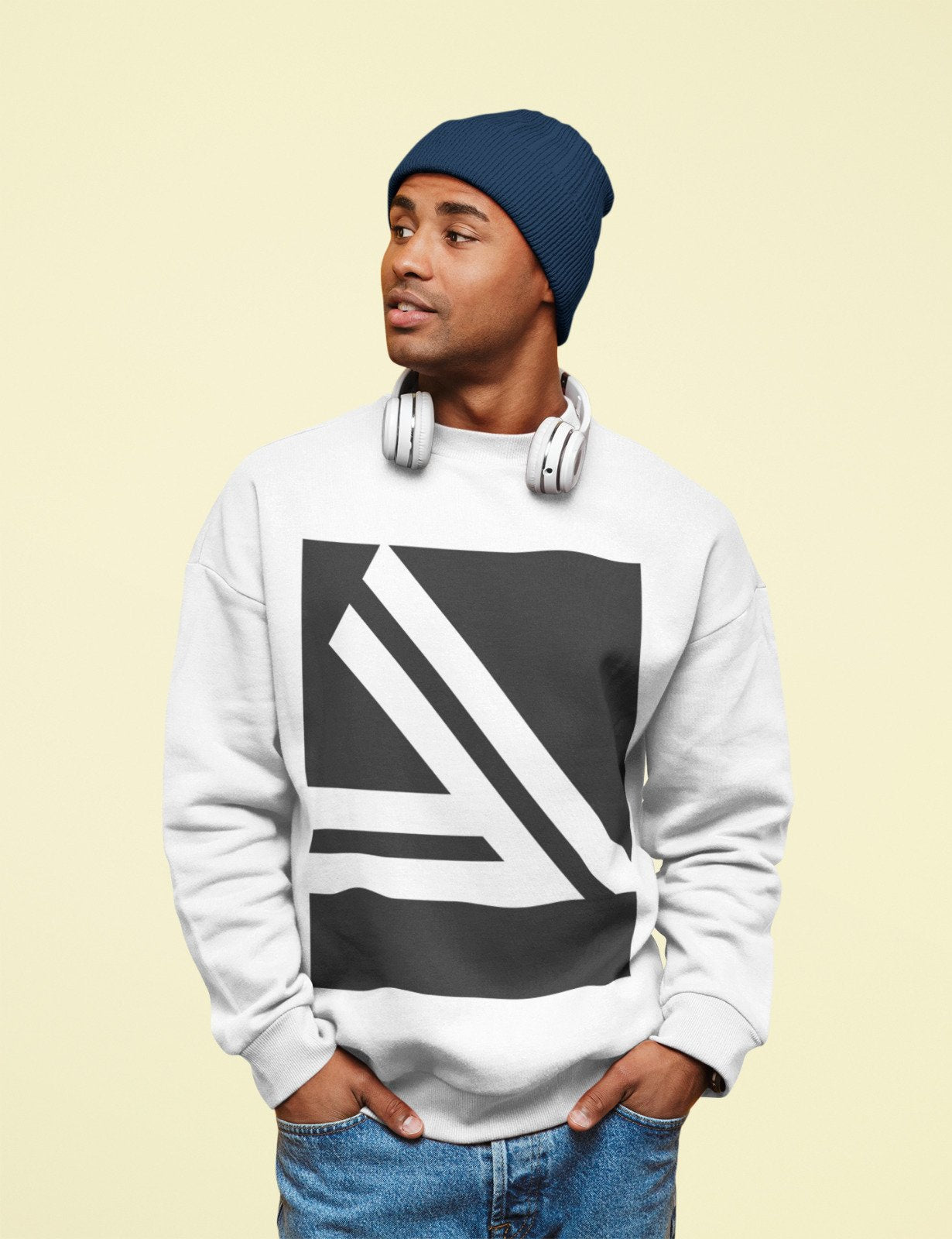 Men's Double Logo Crewneck Sweatshirt