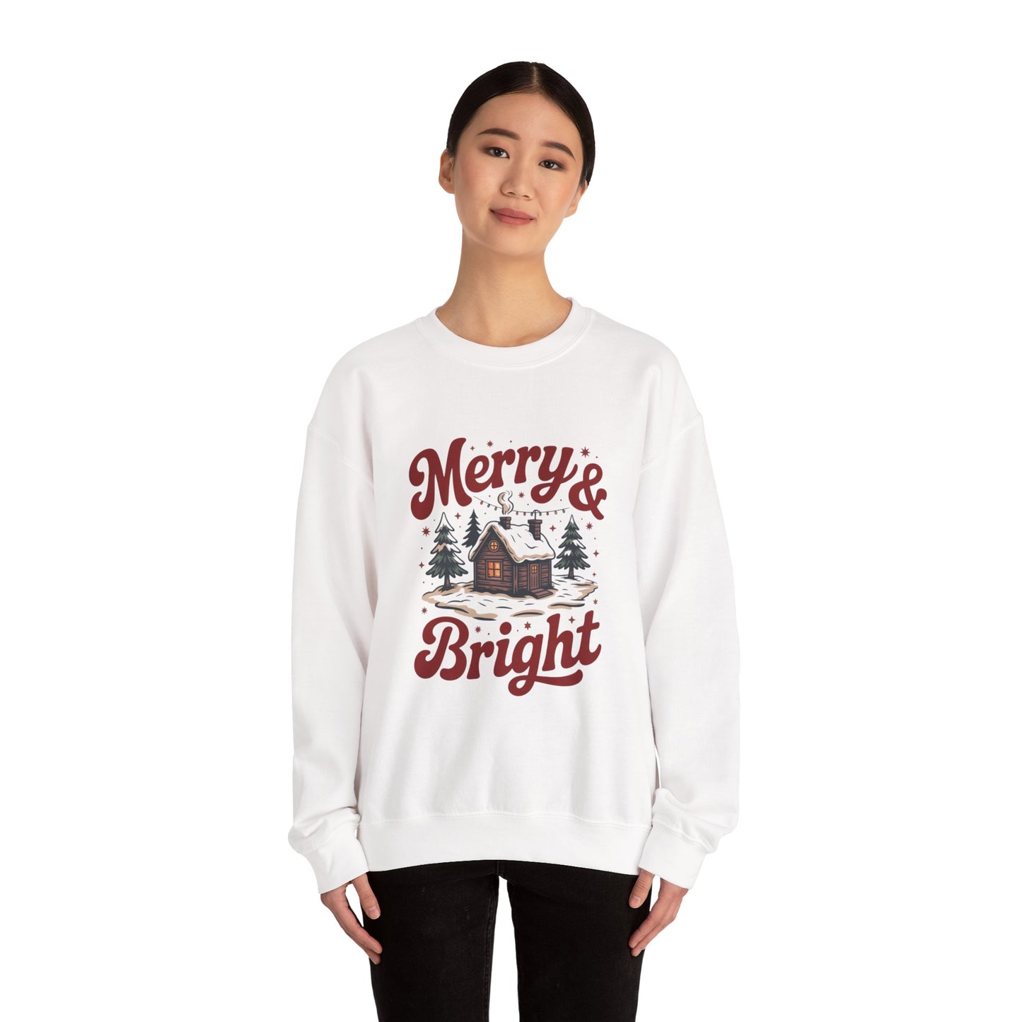 Cozy Winter Christmas Crewneck Sweatshirt for Unisex