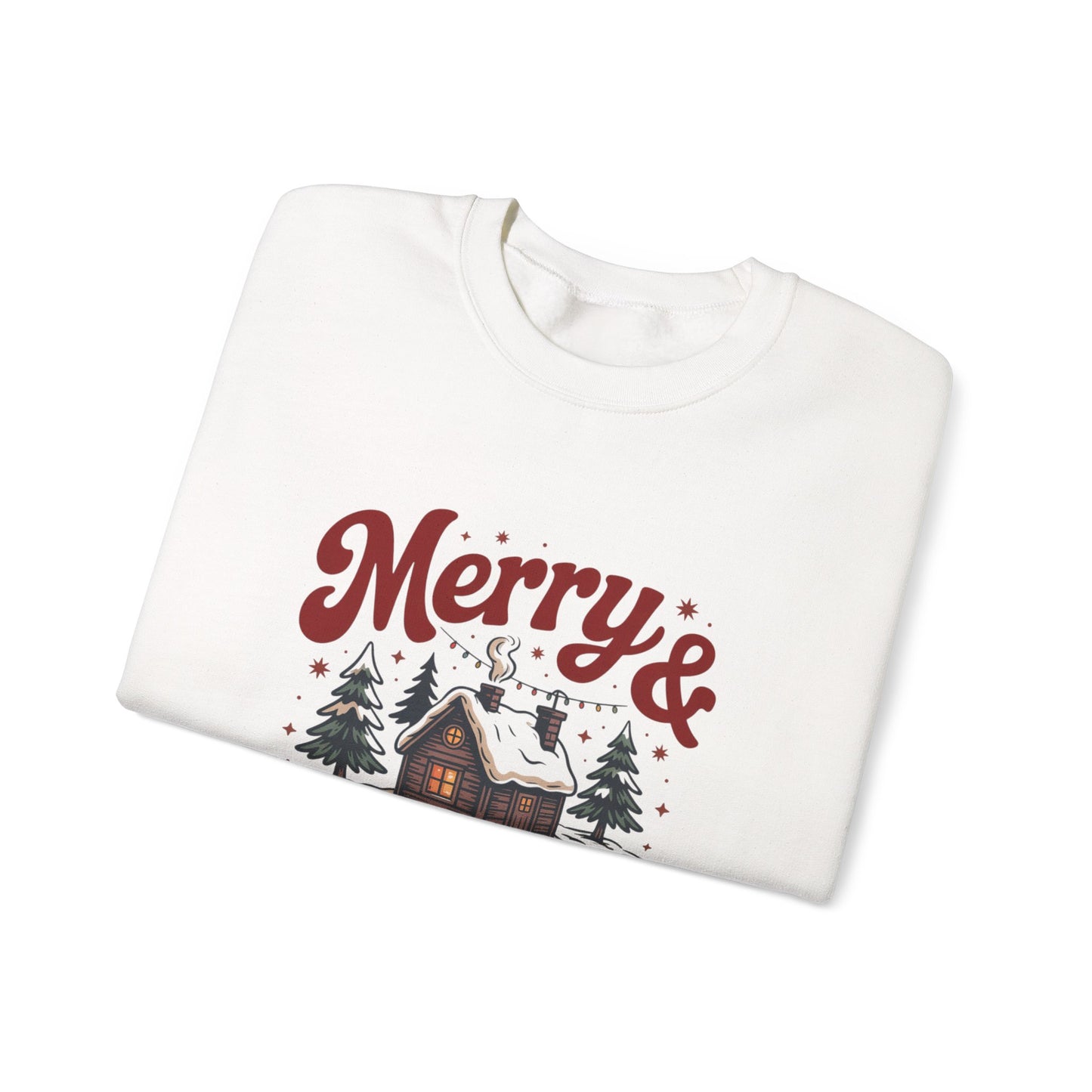 Cozy Winter Christmas Crewneck Sweatshirt for Unisex
