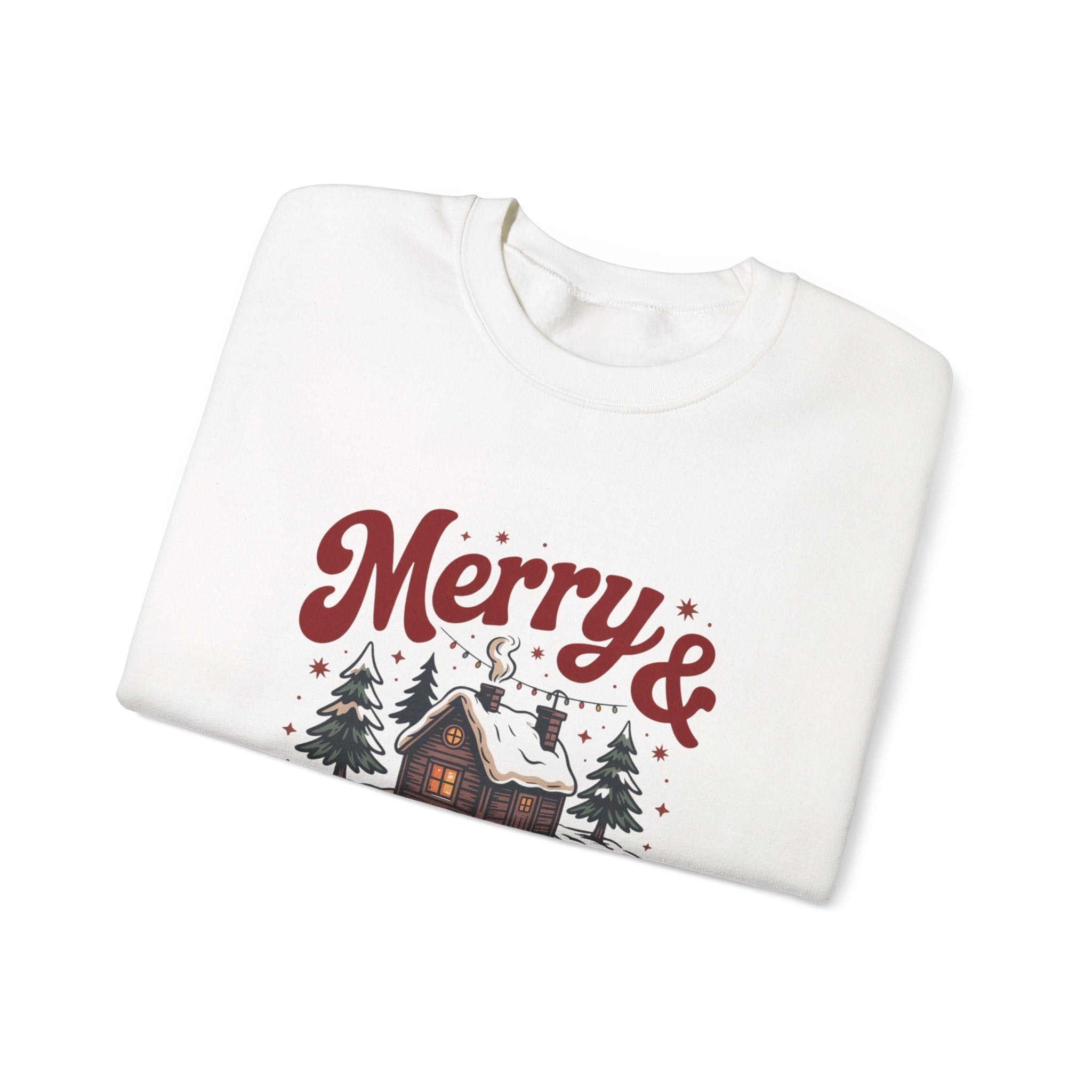 Cozy Winter Christmas Crewneck Sweatshirt for Unisex