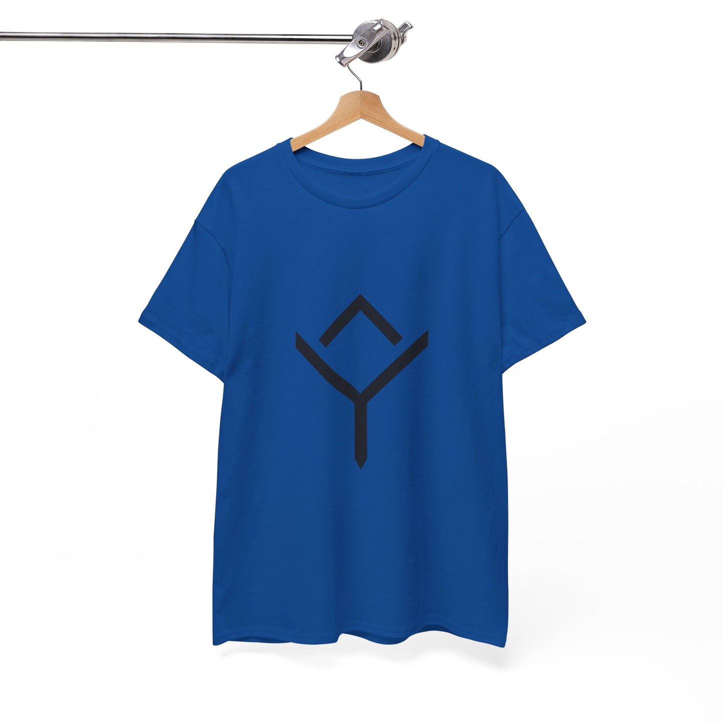 Minimalist Rune Symbol Tee — Positivity & Strength