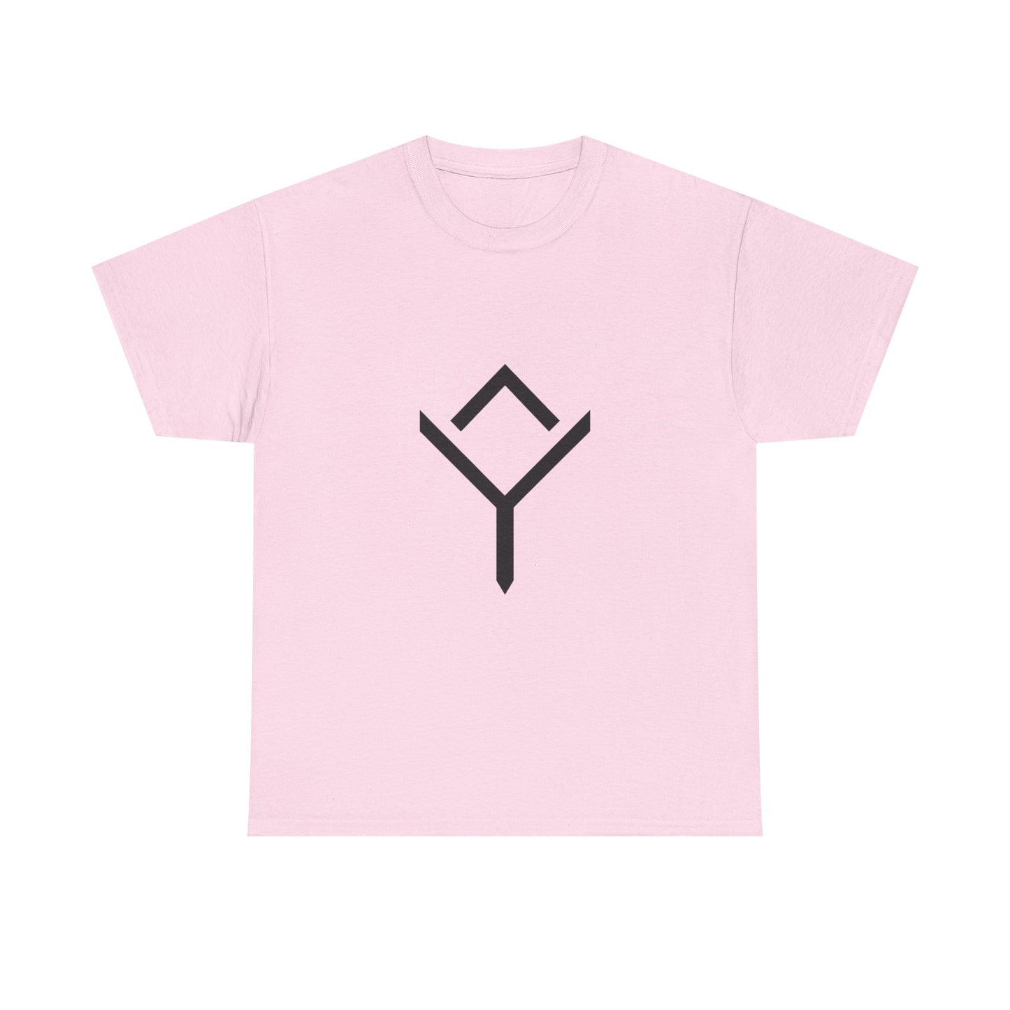 Minimalist Rune Symbol Tee — Positivity & Strength