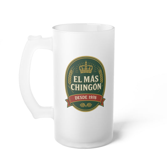 Frosted Glass Beer Mug - Personalized Craft Beer Tankard, Unique Gift for Beer Lovers, Birthday, Father's Day, Home Bar Decor, Pub Use