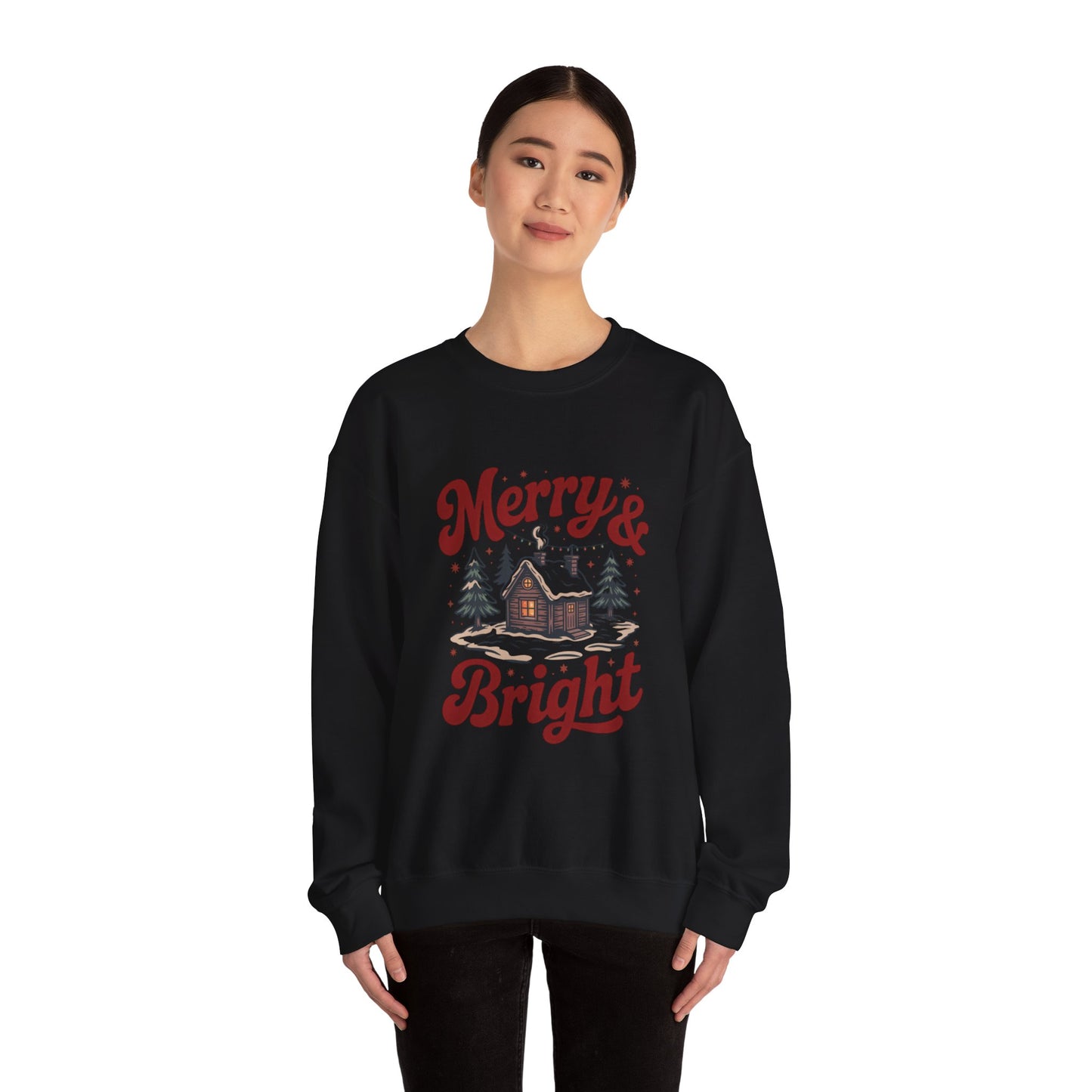 Cozy Winter Christmas Crewneck Sweatshirt for Unisex