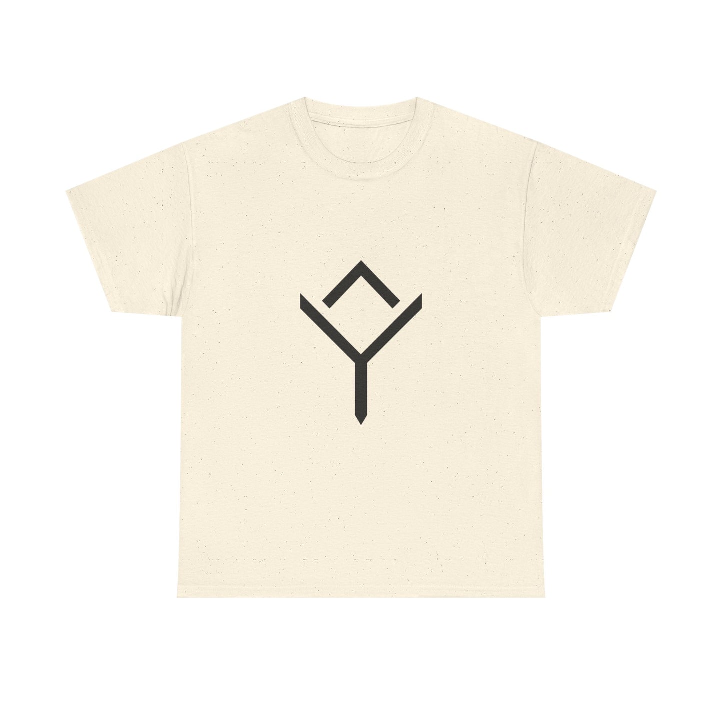 Minimalist Rune Symbol Tee — Positivity & Strength