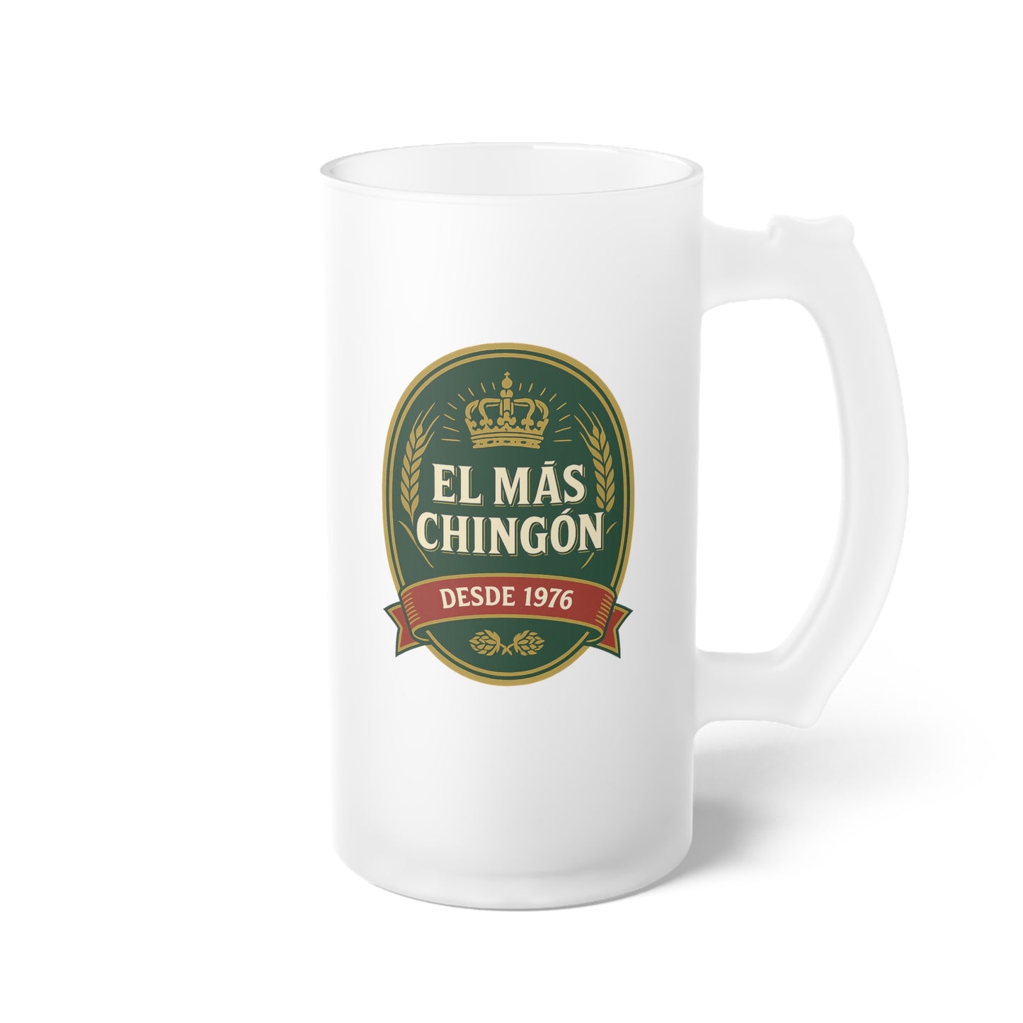 Frosted Glass Beer Mug - Personalized Craft Beer Tankard, Unique Gift for Beer Lovers, Birthday, Father's Day, Home Bar Decor, Pub Use