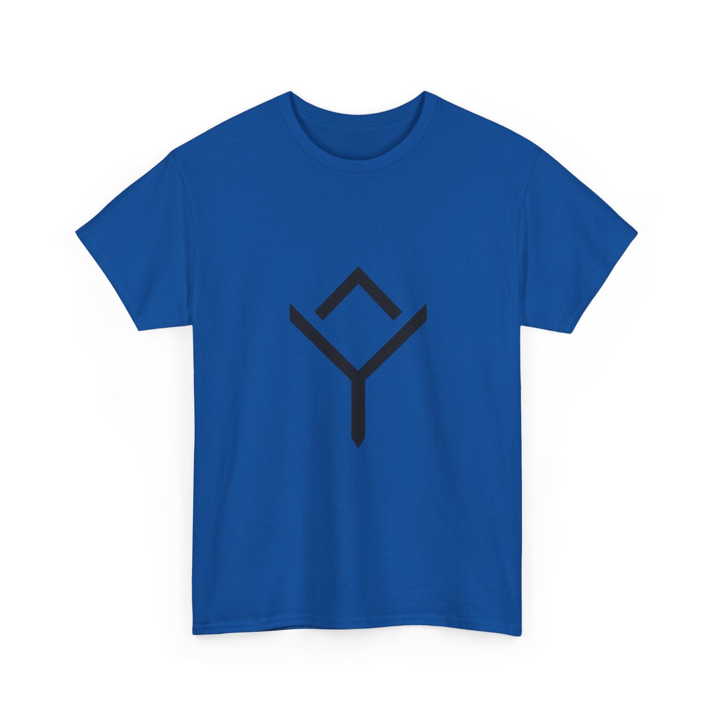 Minimalist Rune Symbol Tee — Positivity & Strength