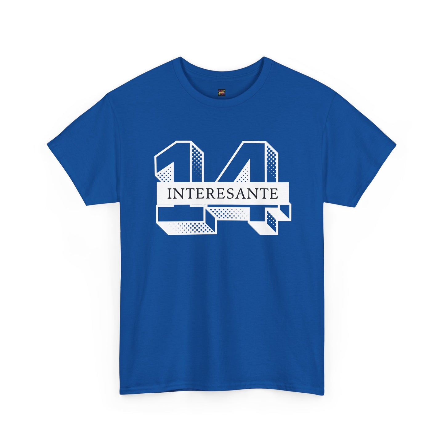 Unisex Heavy Cotton Tee: '14 Interesante' Graphic Tee, Casual Wear, Gift for Teens, Birthday T-Shirt, Artisanal Style