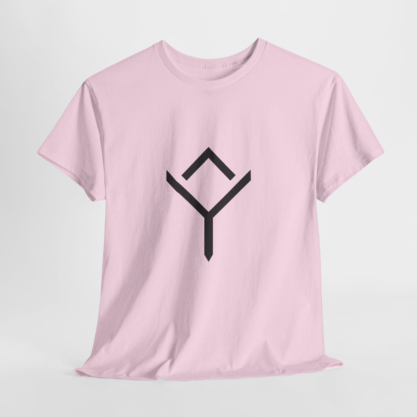 Minimalist Rune Symbol Tee — Positivity & Strength