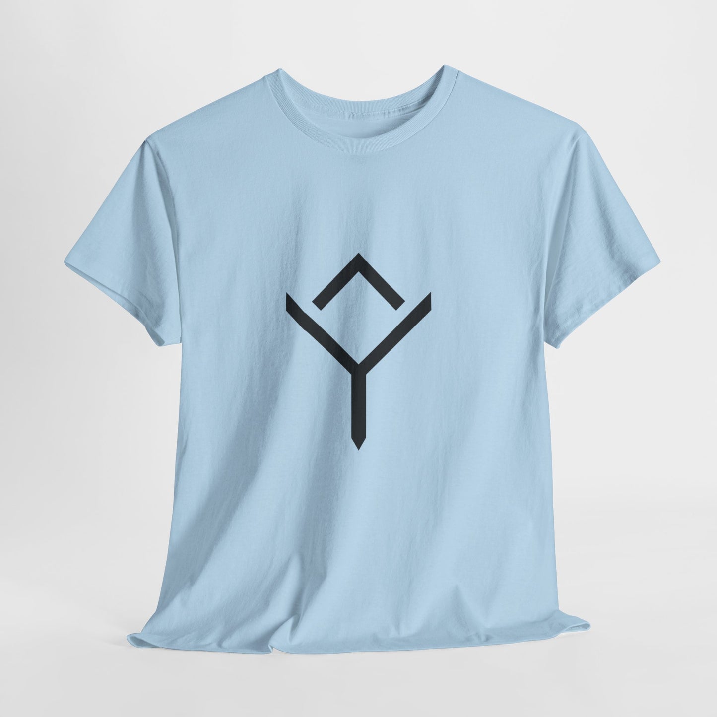 Minimalist Rune Symbol Tee — Positivity & Strength