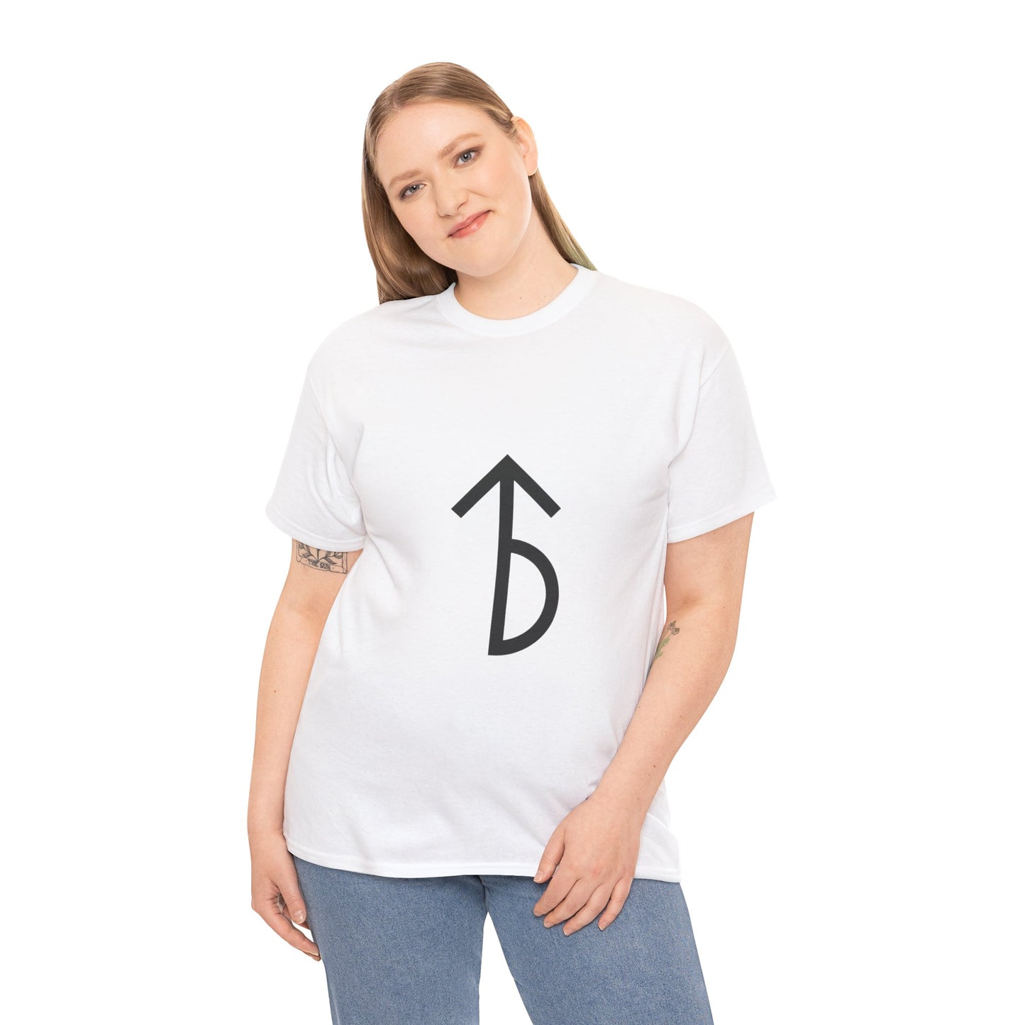 Minimalist Rune Symbol Tee — Believe & Courage