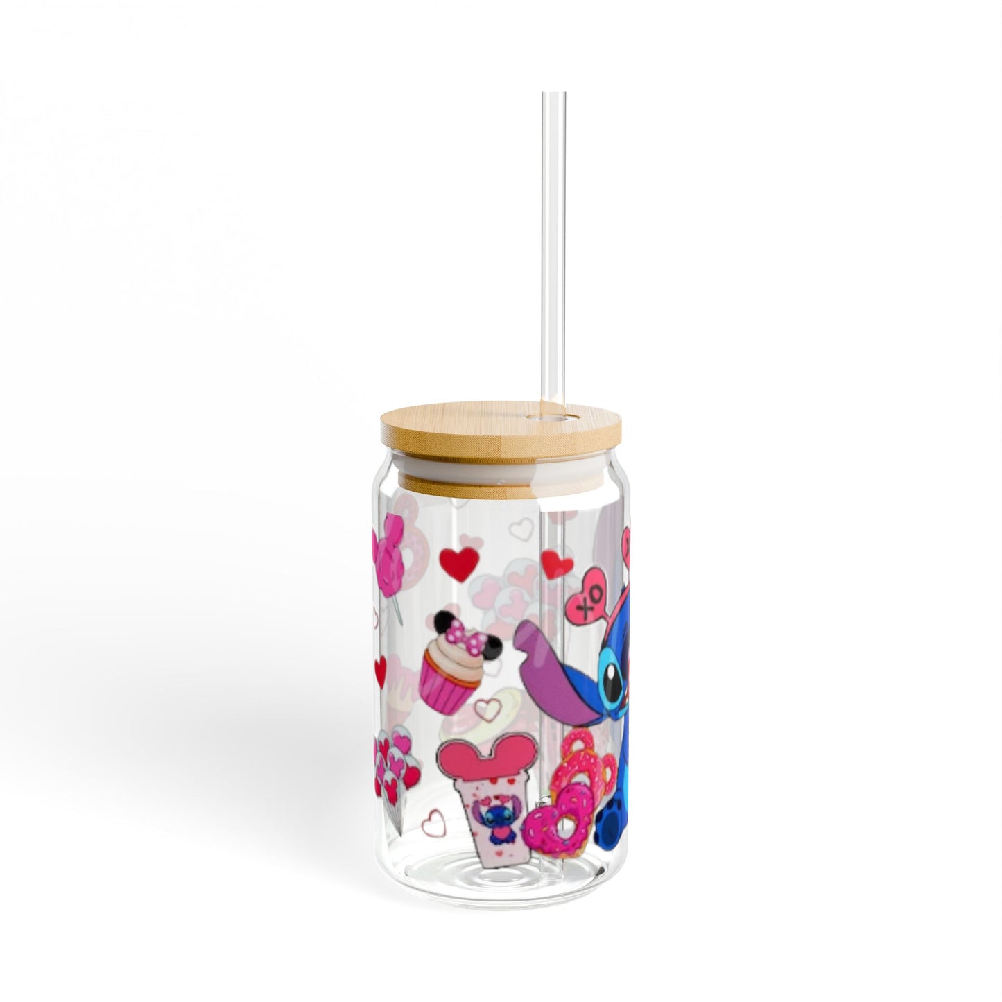 Whimsical Sipper Glass, Lilo & Stitch Drinkware