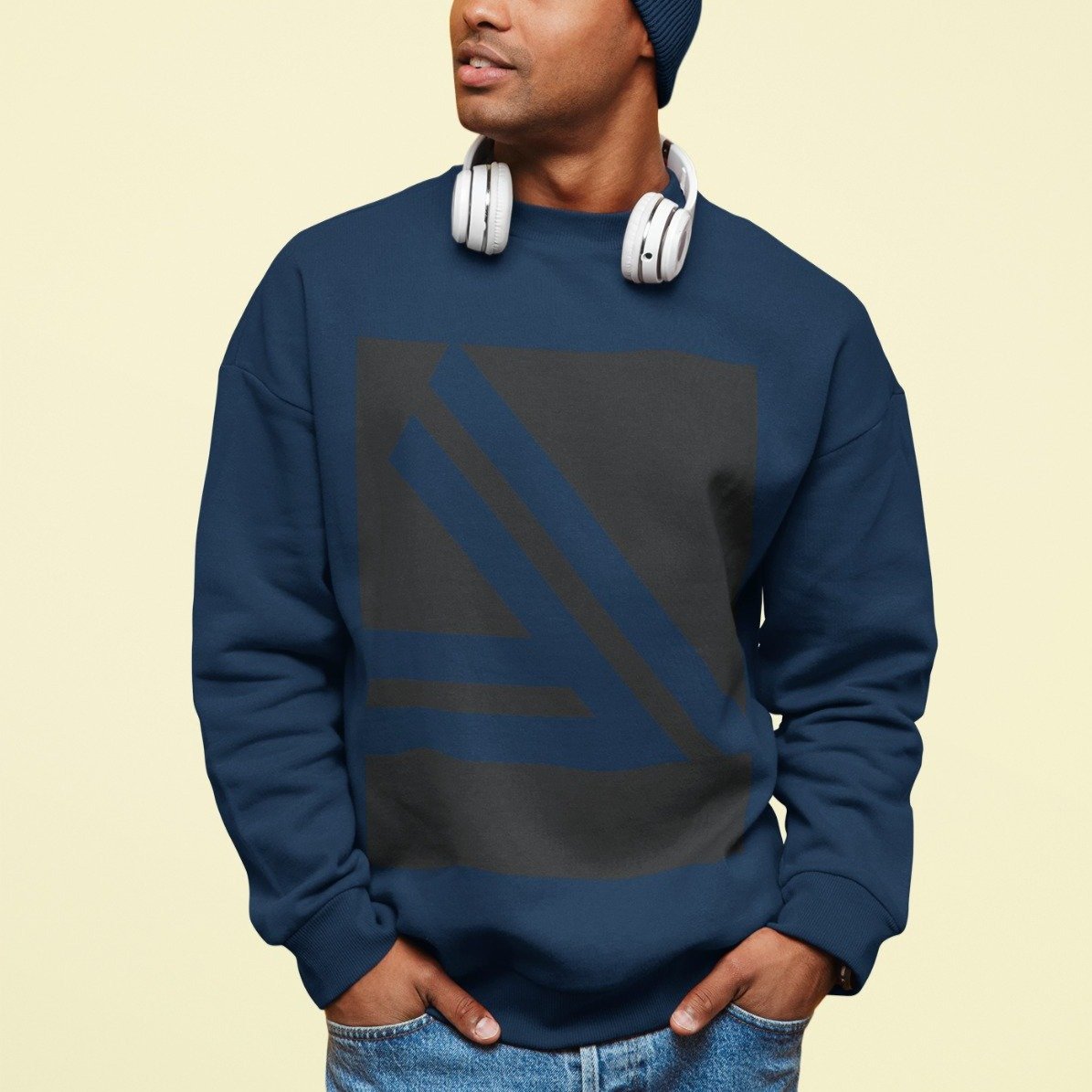 Men's Double Logo Crewneck Sweatshirt