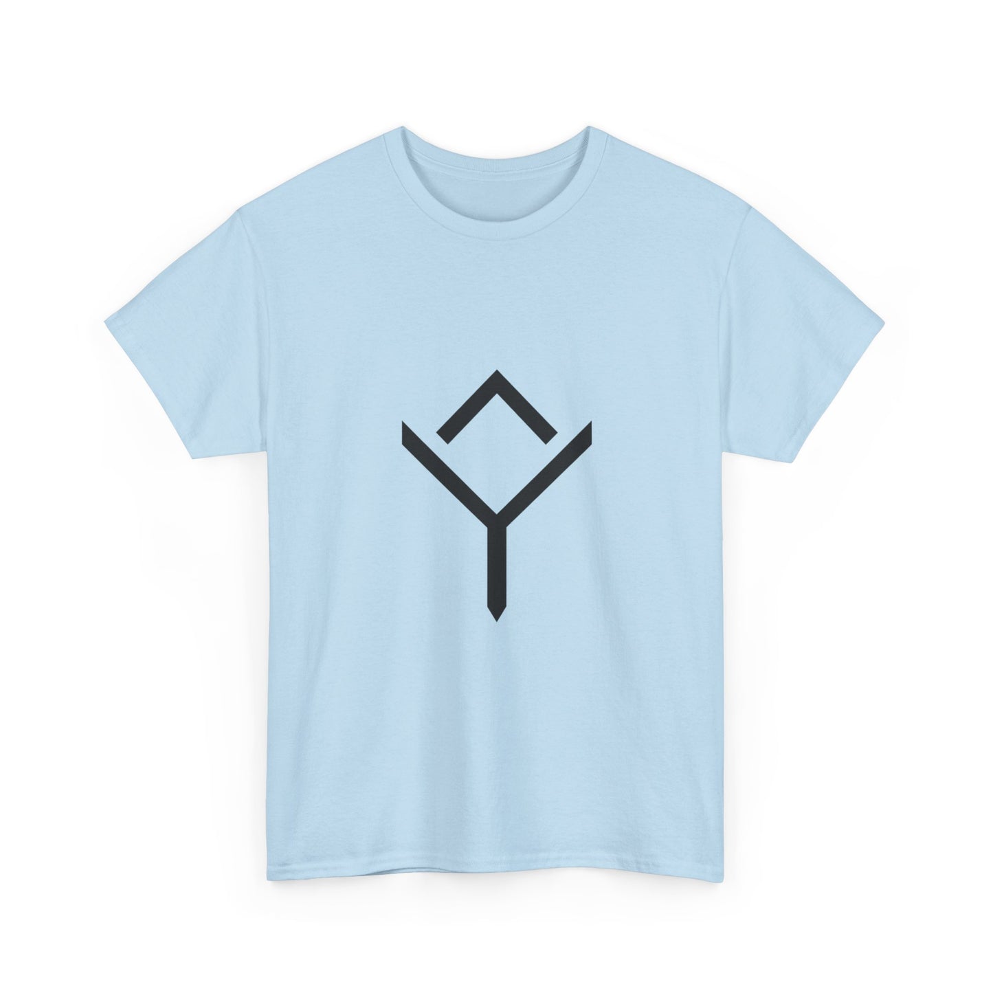 Minimalist Rune Symbol Tee — Positivity & Strength
