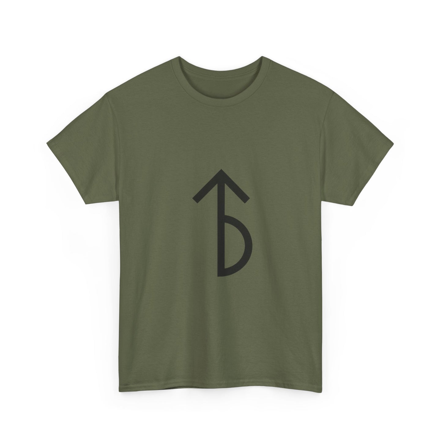 Minimalist Rune Symbol Tee — Believe & Courage