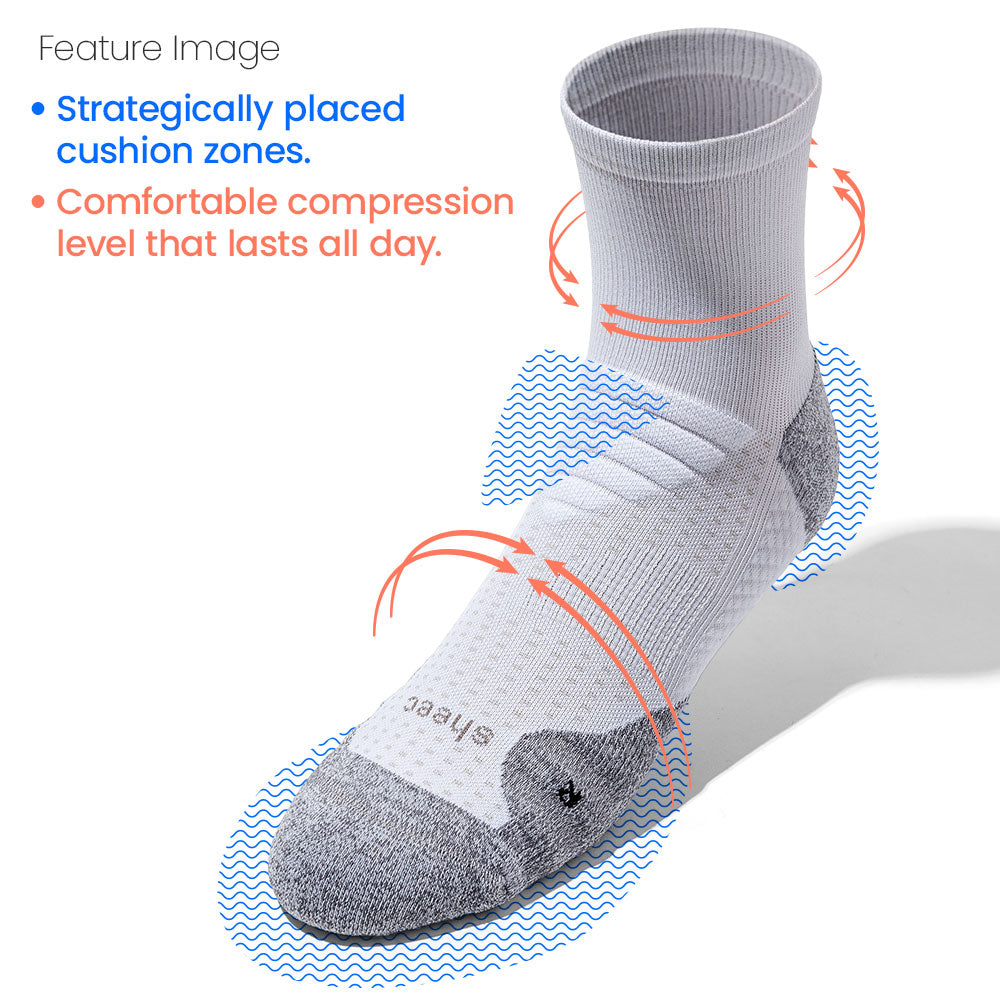 ComFits Compression Quarter Socks | CHALK WHITE