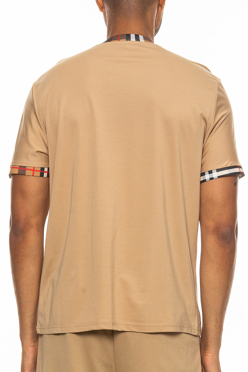 Men's Checkered Plaid Polo Shirt - Classic Cotton Blend