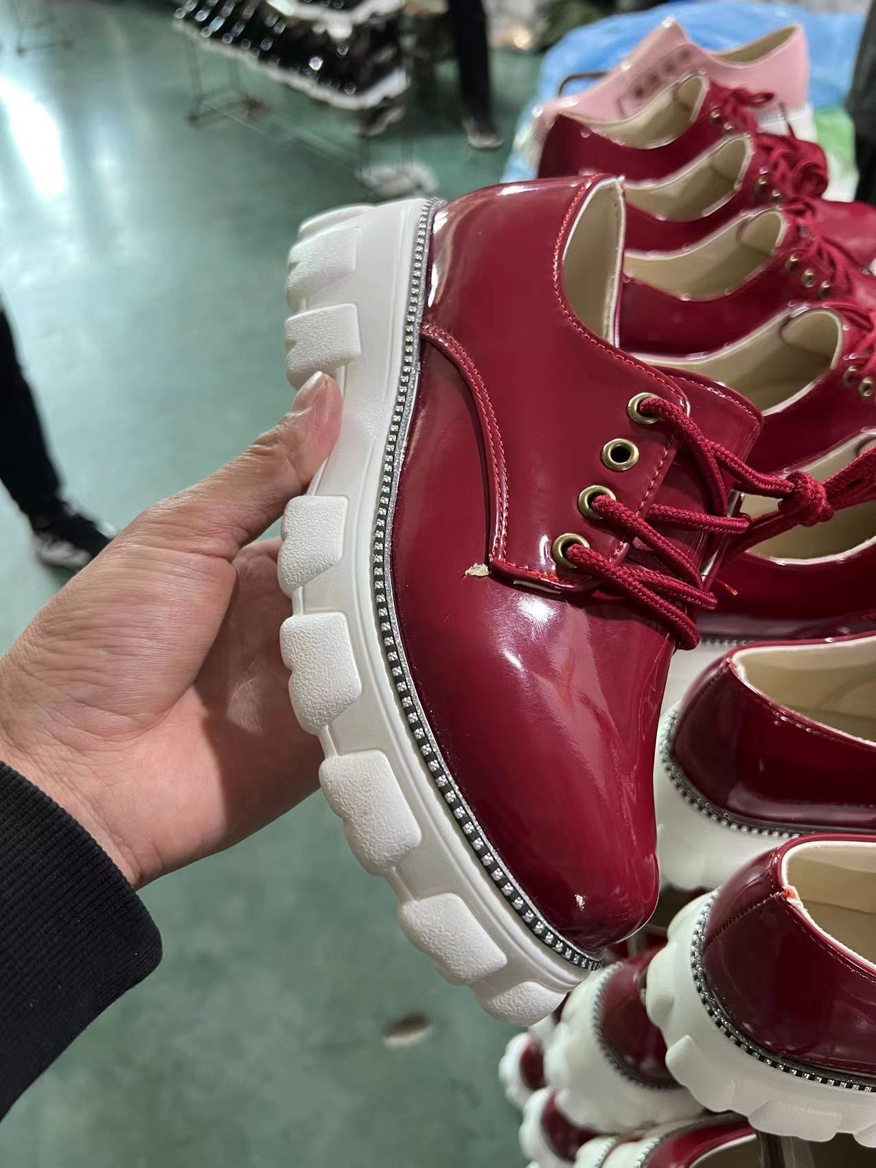 Women's Platform Oxford Shoes - Thick Heel Flats