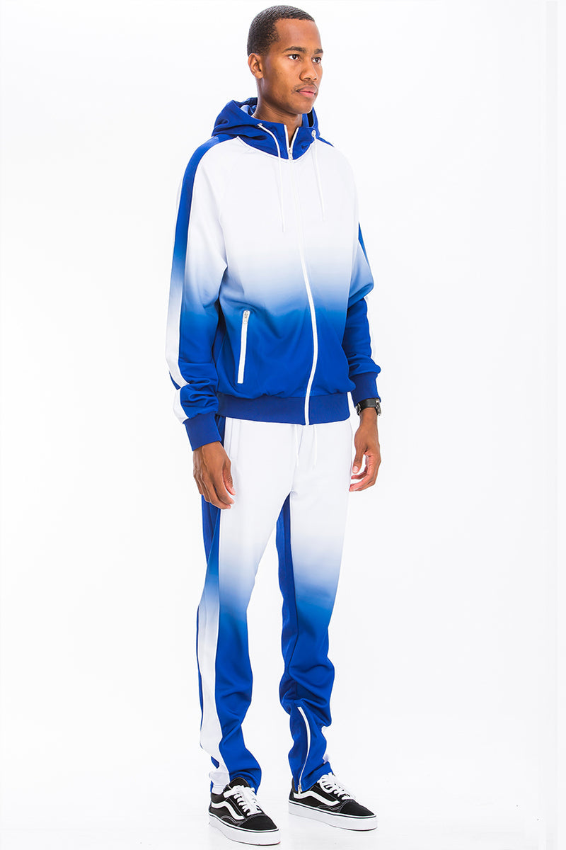 Ombre Hooded Tracksuit Set