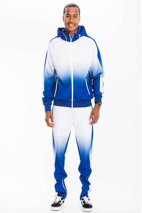 Ombre Hooded Tracksuit Set