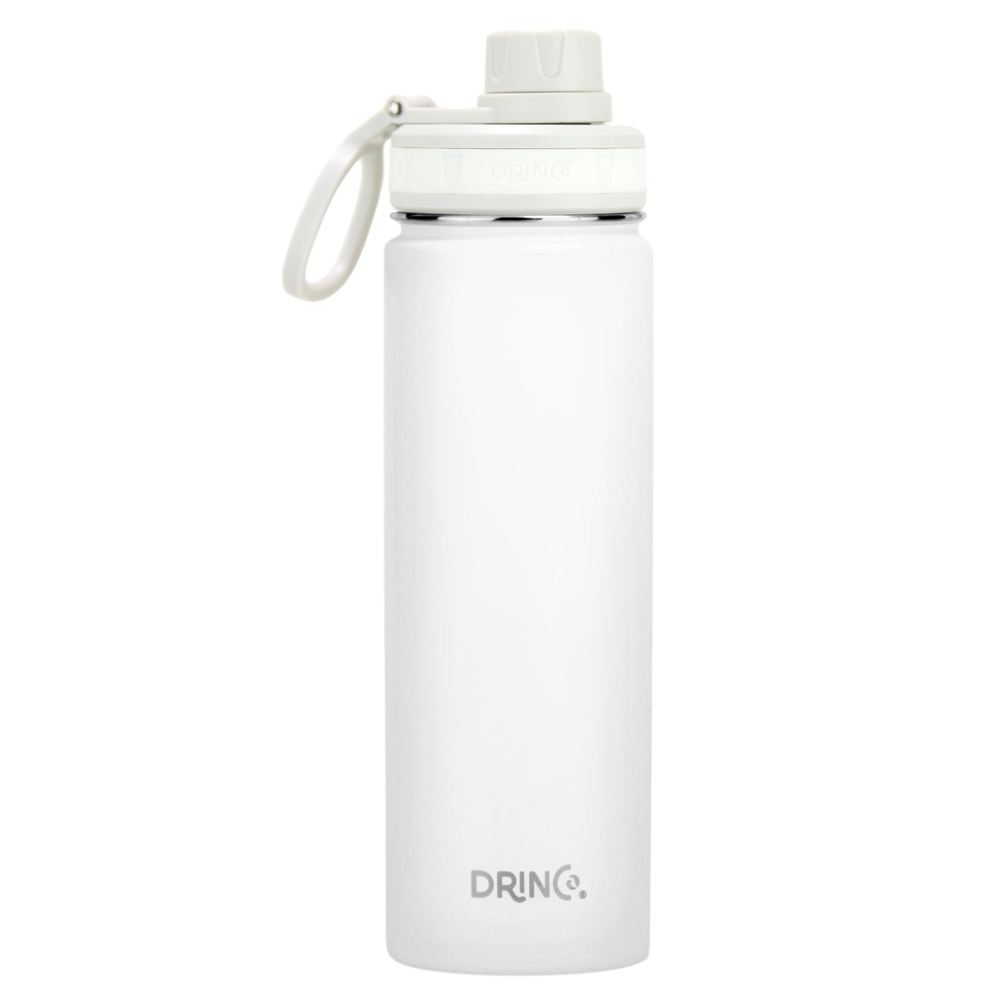 DRINCO 22oz Insulated Stainless Steel Water Bottle - Arctic White
